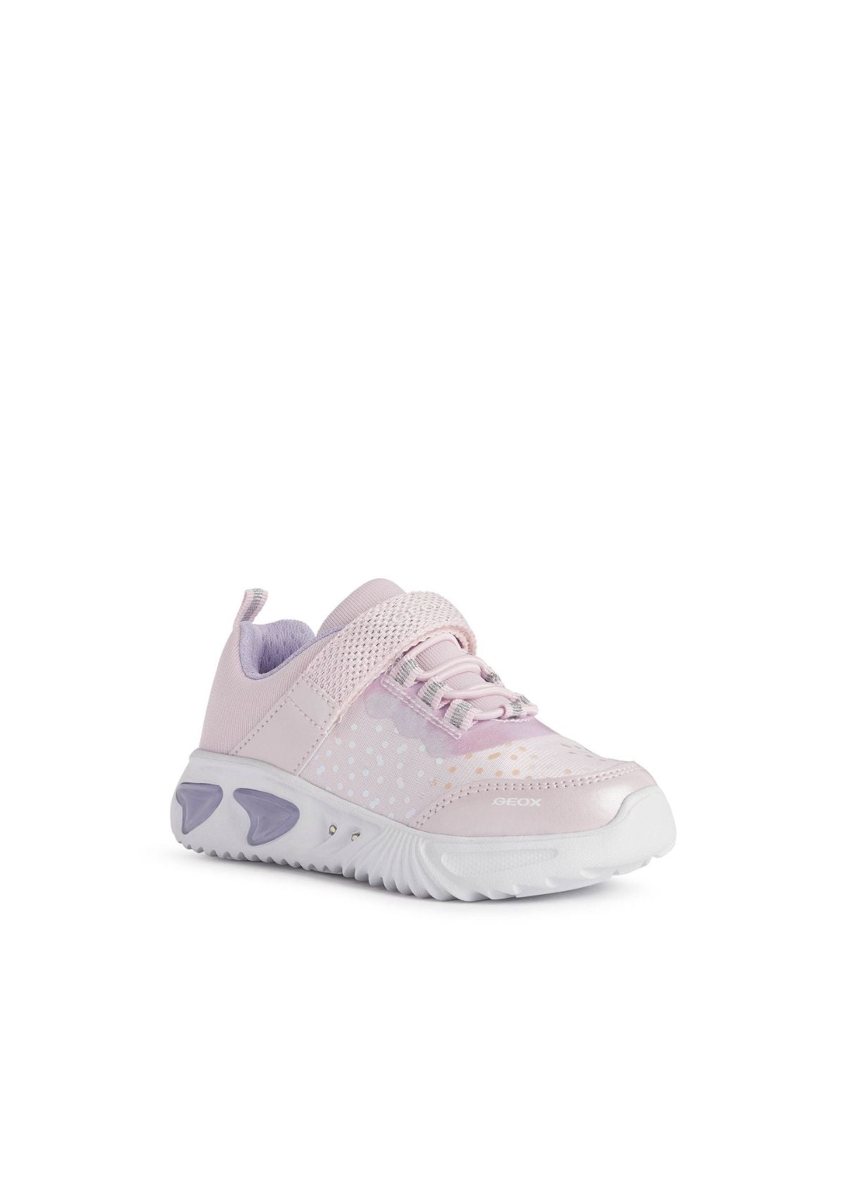 Geox Junior Girls ASSISTER Pink Lilac side front