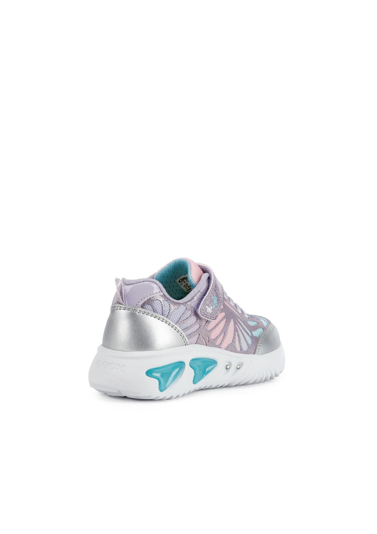 Geox Junior Girls ASSISTER Silver Lilac side back