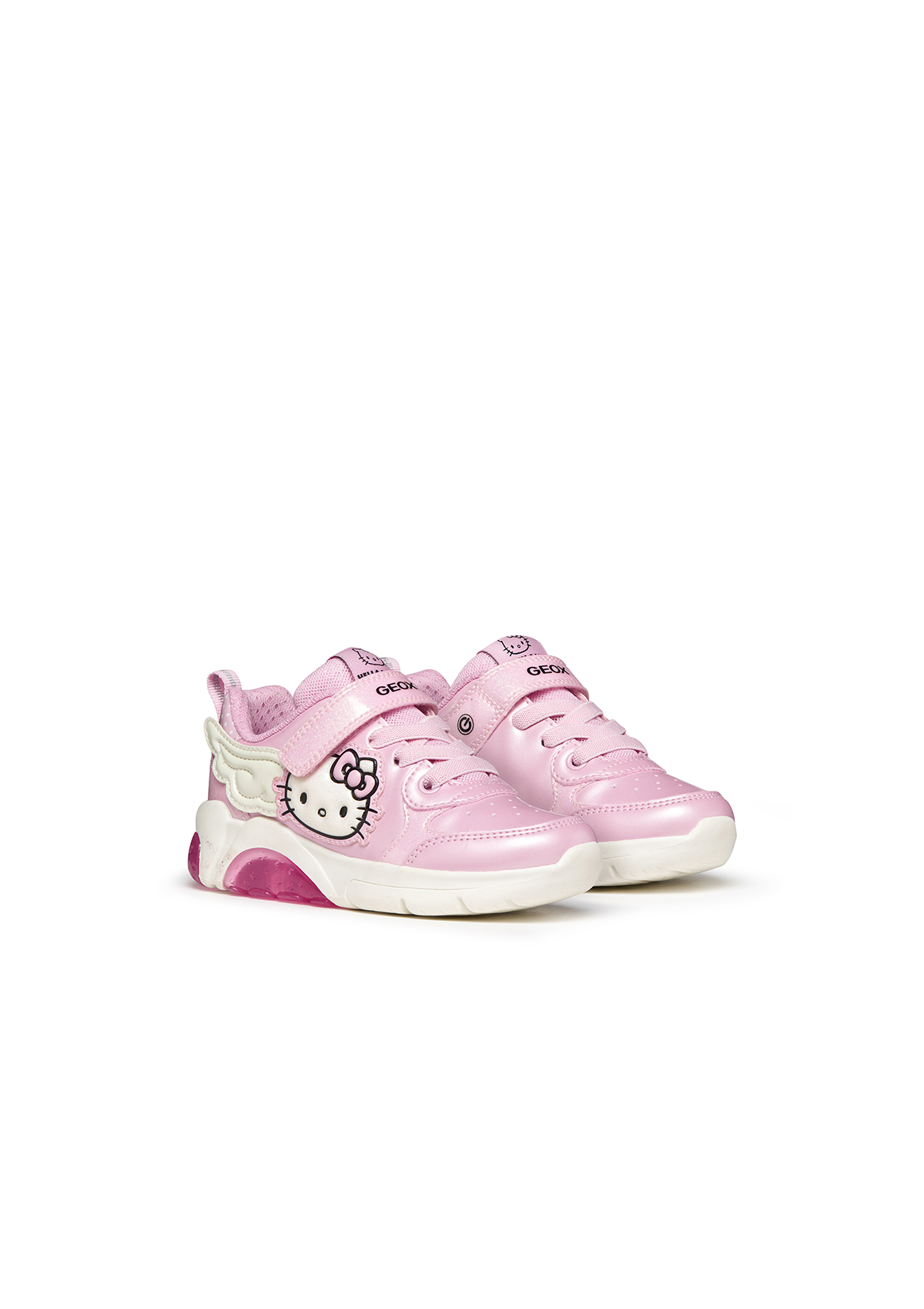 Geox Fadinlight Girls Hello Kitty Light-Up Trainers – Pink
