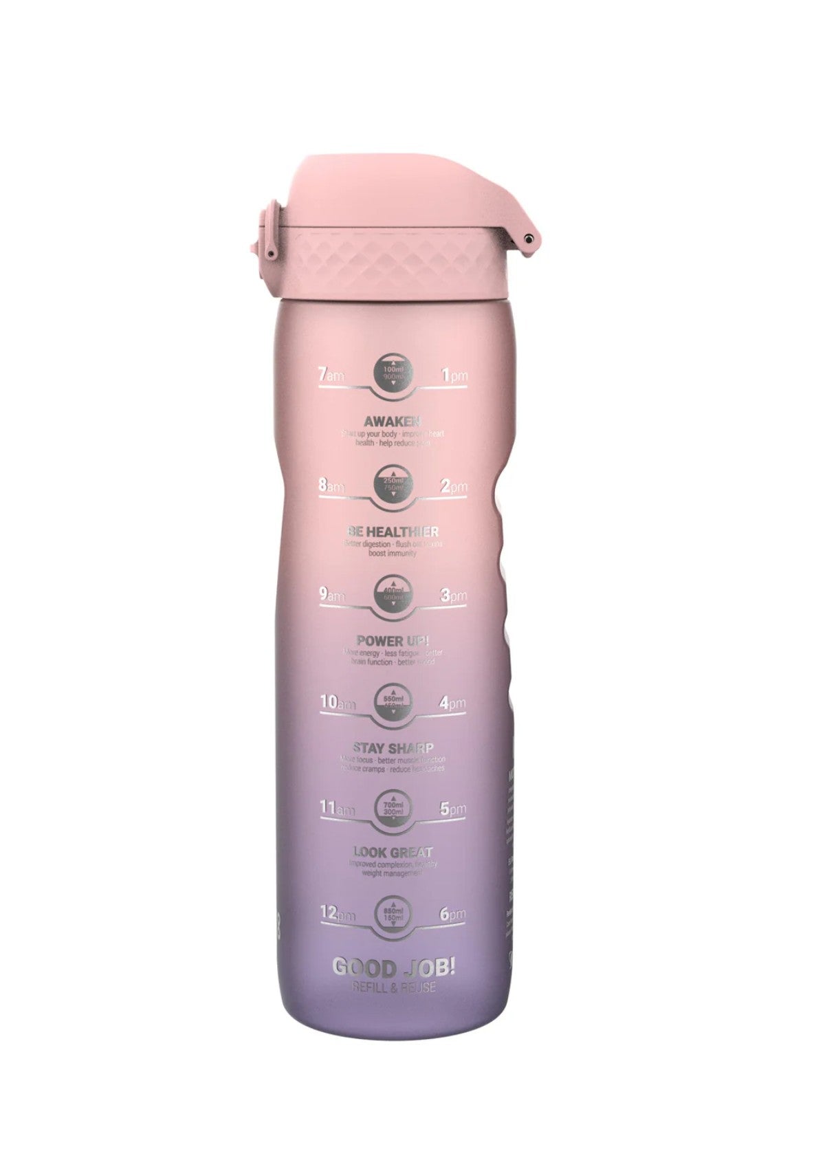 ION8 Quench Periwinkle/Rose Quartz Water Bottle Leak Proof 1000ml (34oz) BPA Free