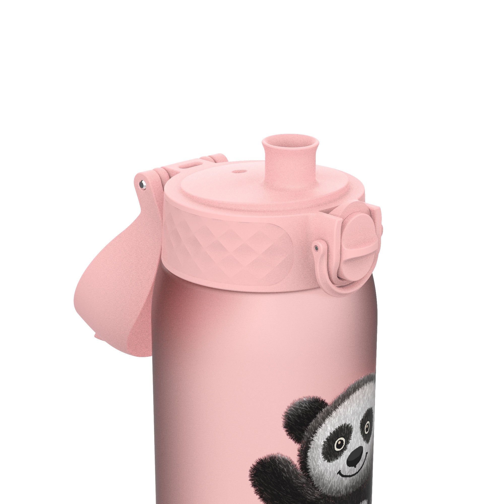 ION8 Recyclon Baby Pink Panda Water Bottle Leak Proof 350ml (12oz) BPA Free