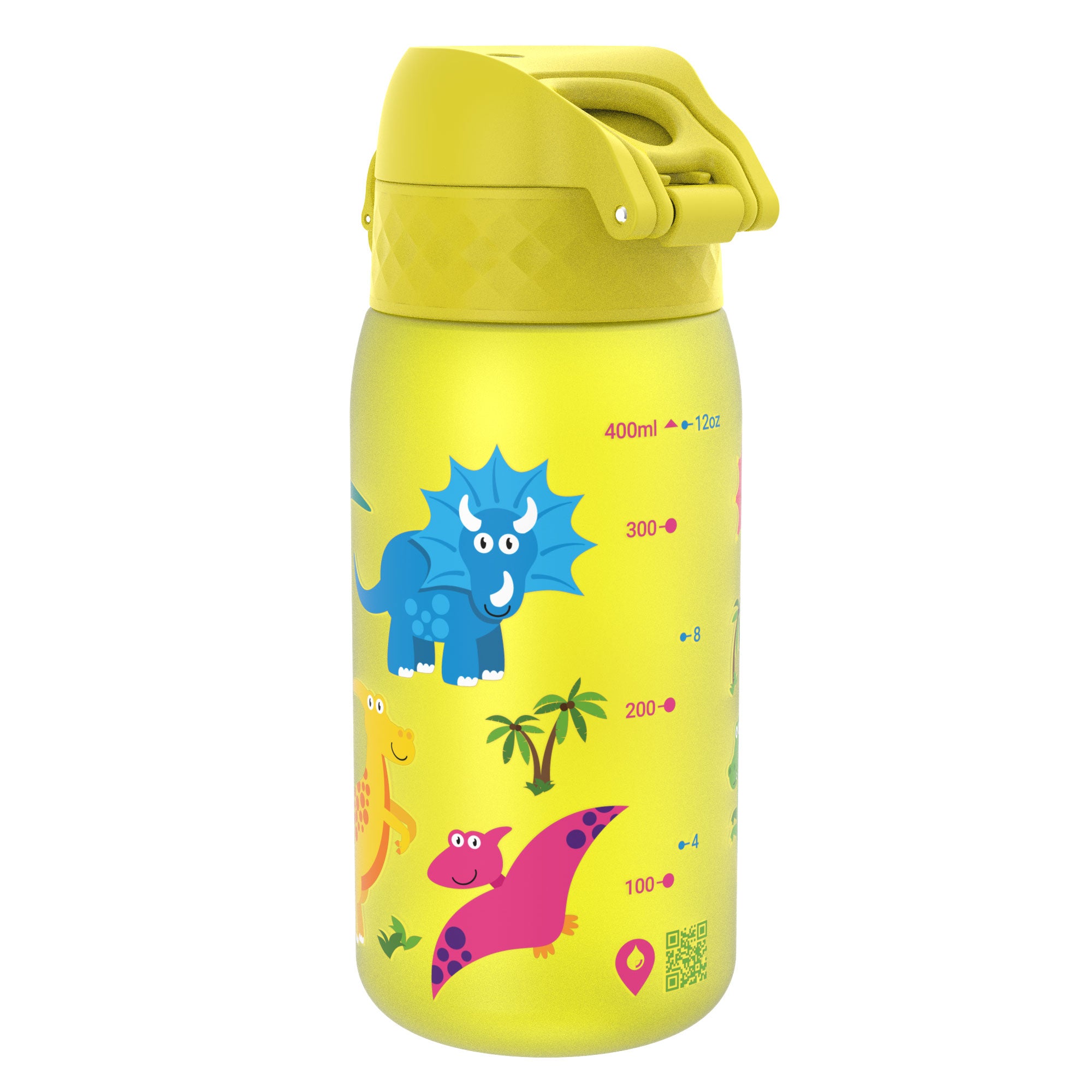 ION8 Recyclon Baby Dinosaur Water Bottle Leak Proof 350ml (12oz) BPA Free