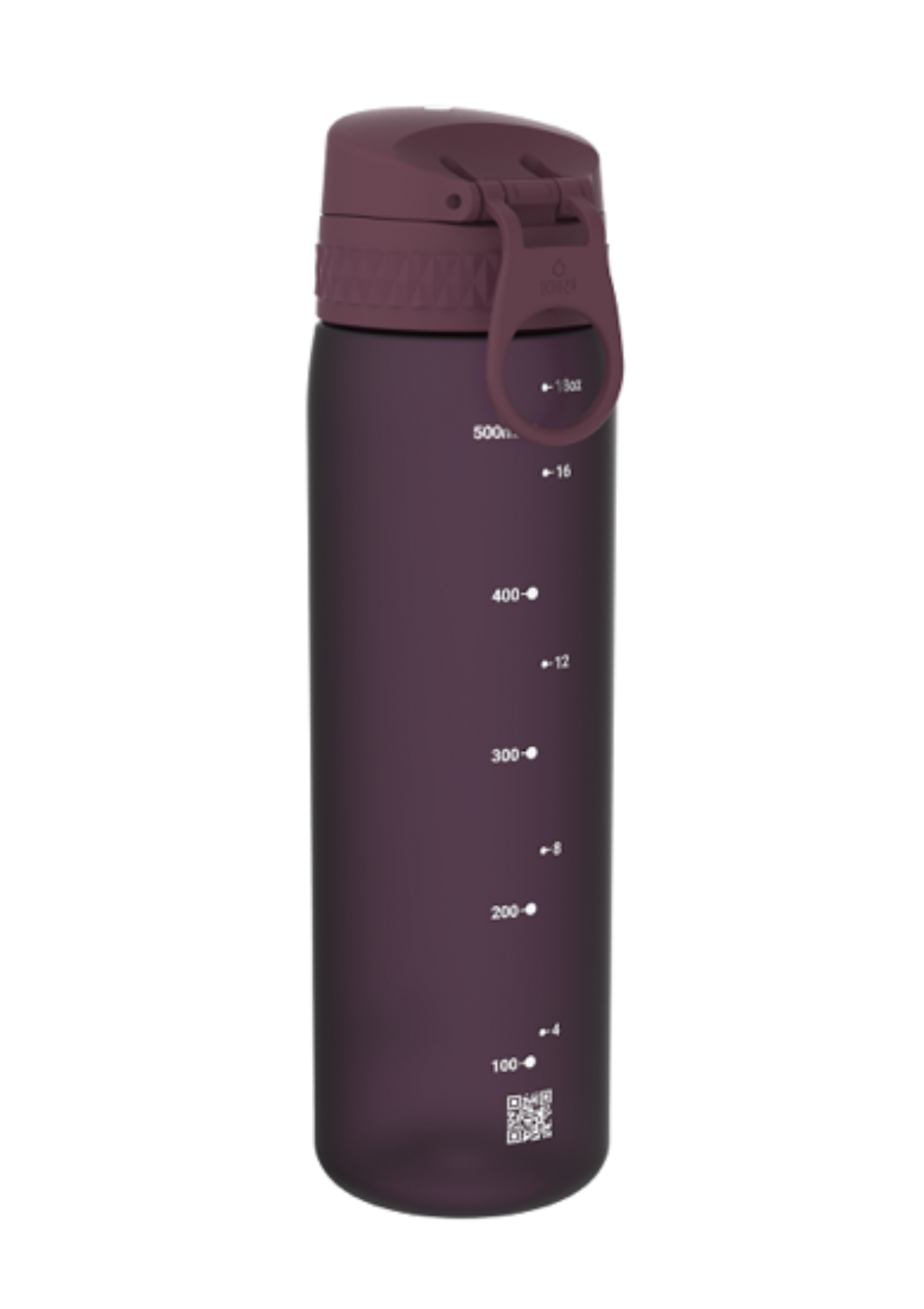 ION8 Recyclon Blackberry Water Bottle Leak Proof 500ml (18Oz) BPA Free XO