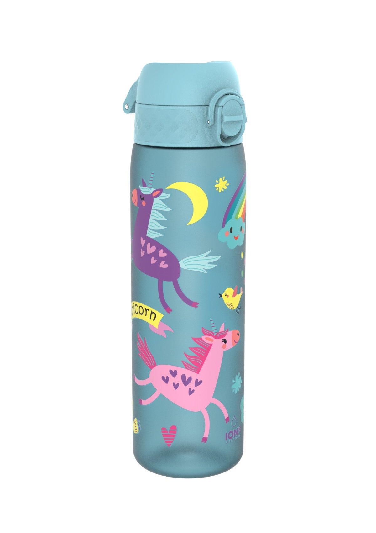 ION8 Recyclon Unicorns Turquoise Water Bottle Leak Proof 500ml Z2