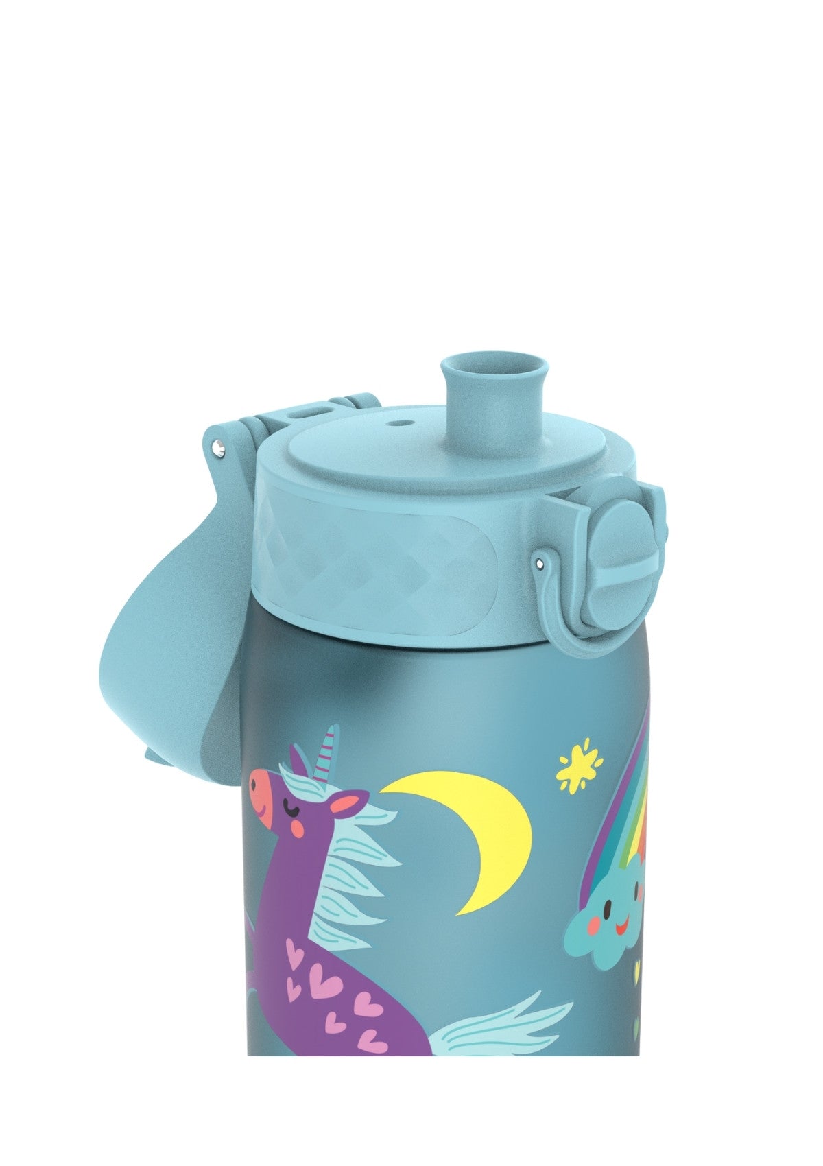 ION8 Recyclon Unicorns Turquoise Water Bottle Leak Proof 500ml Z2