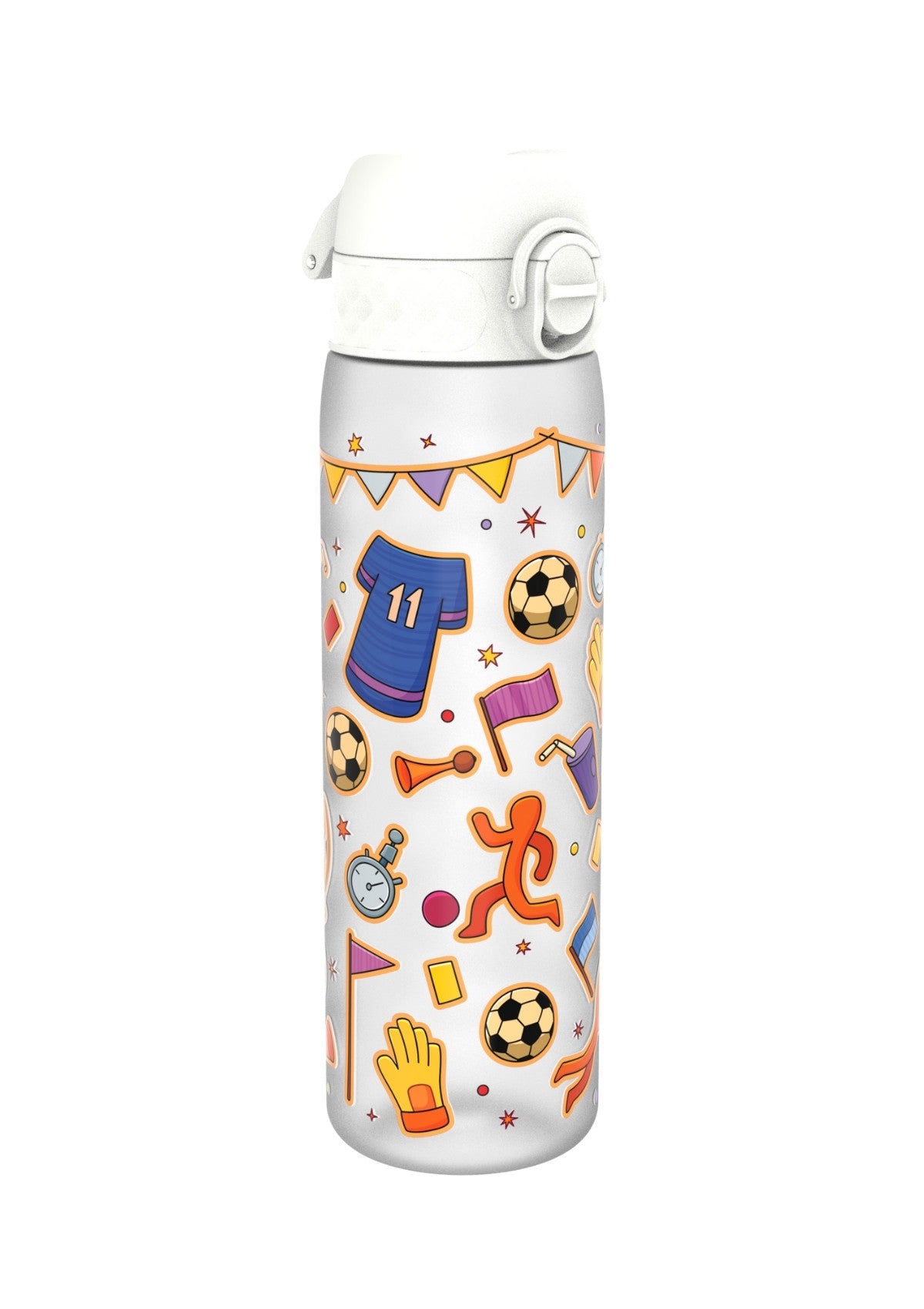 ION8 Recyclon Football Ice-White Water Bottle Leak Proof 500ml Z2