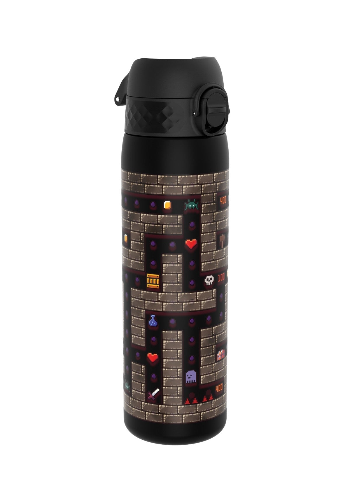 ION8 Recyclon Gamer Black Water Bottle Leak Proof 500ml Z2