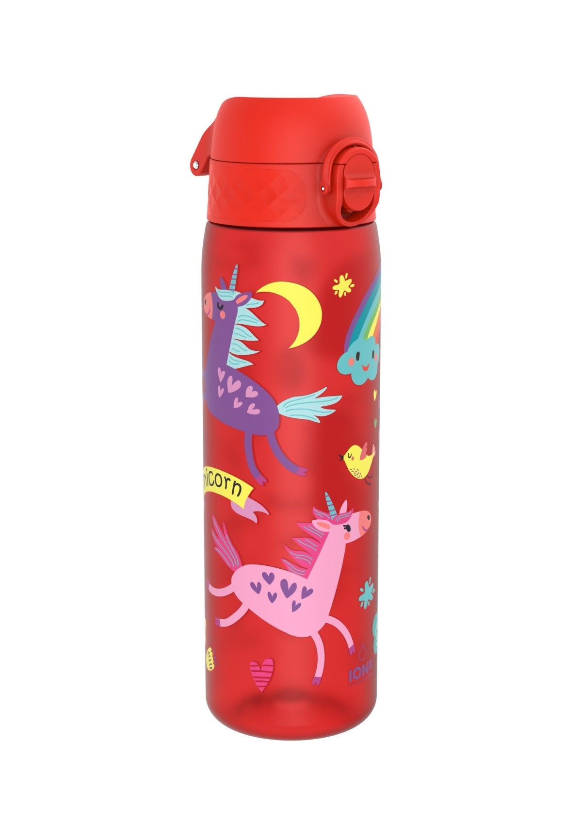 ION8 Recyclon Unicorns Red Water Bottle Leak Proof 500ml Z2