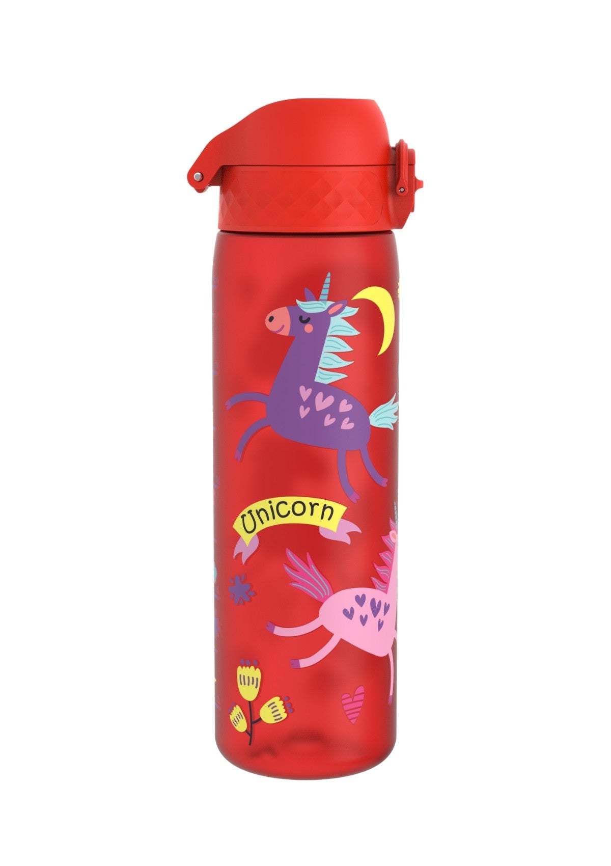 ION8 Recyclon Unicorns Red Water Bottle Leak Proof 500ml Z2