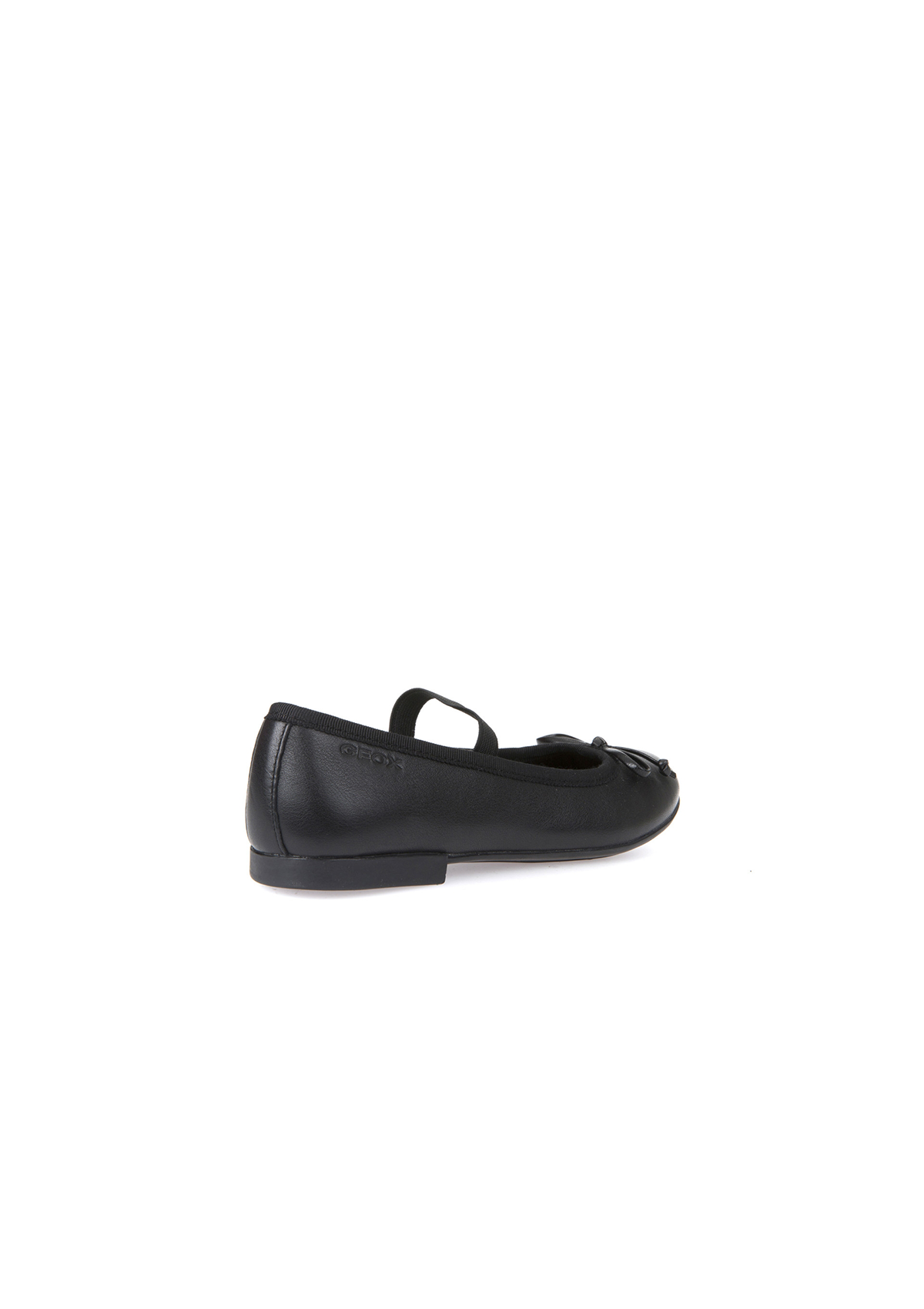 Geox Girls School Shoes PLIE Black Leather