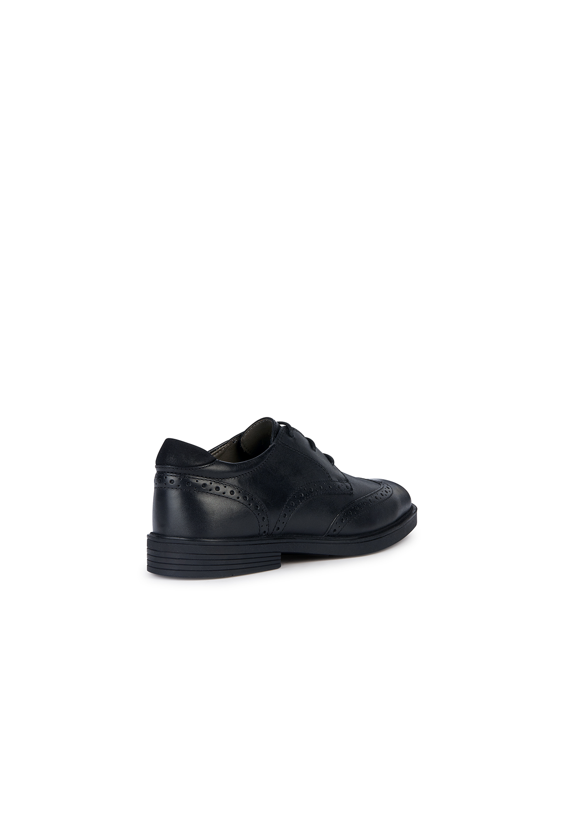 Geox Boys School Shoes ZHEENO Brogue Laced Black