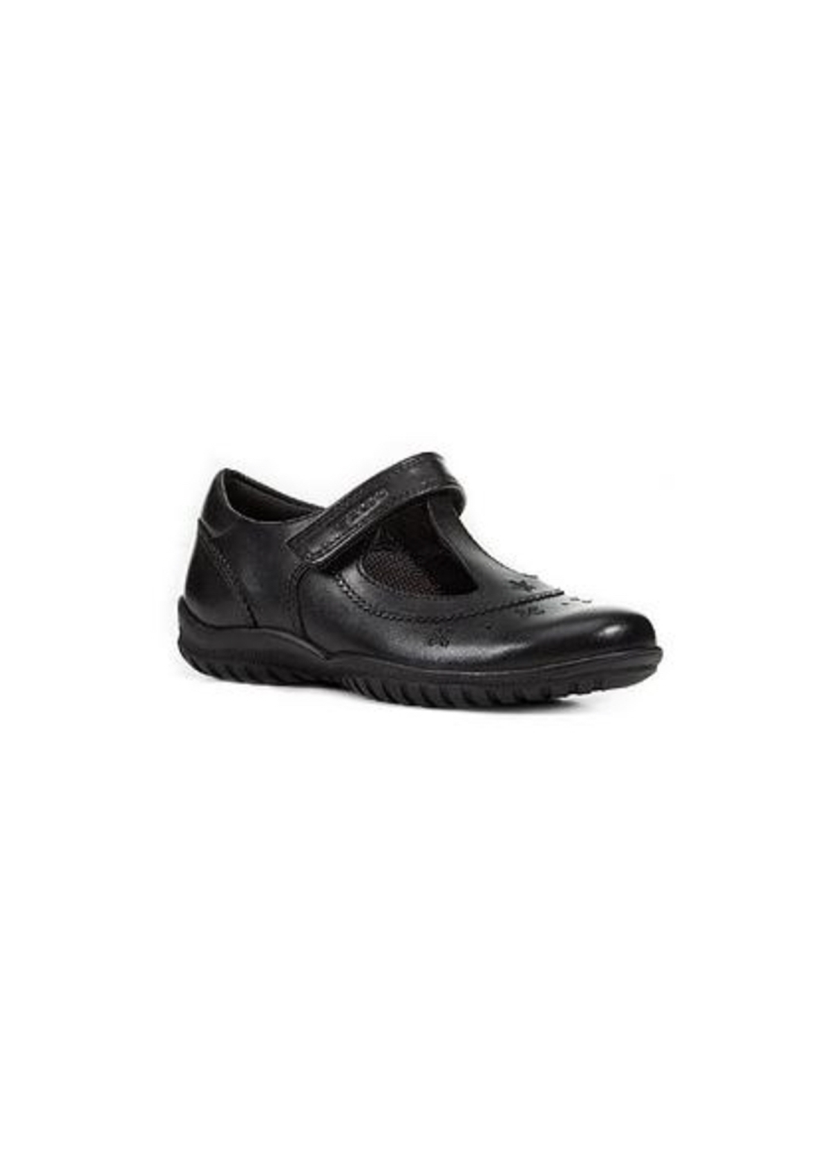 Geox Girls School Shoe SHADOW Black Strap