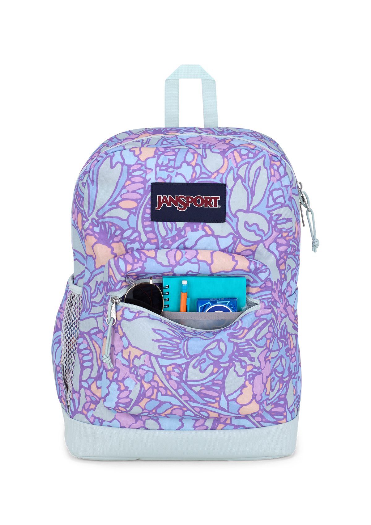 JanSport Backpacks Cross Town Fluid Floral Pastel