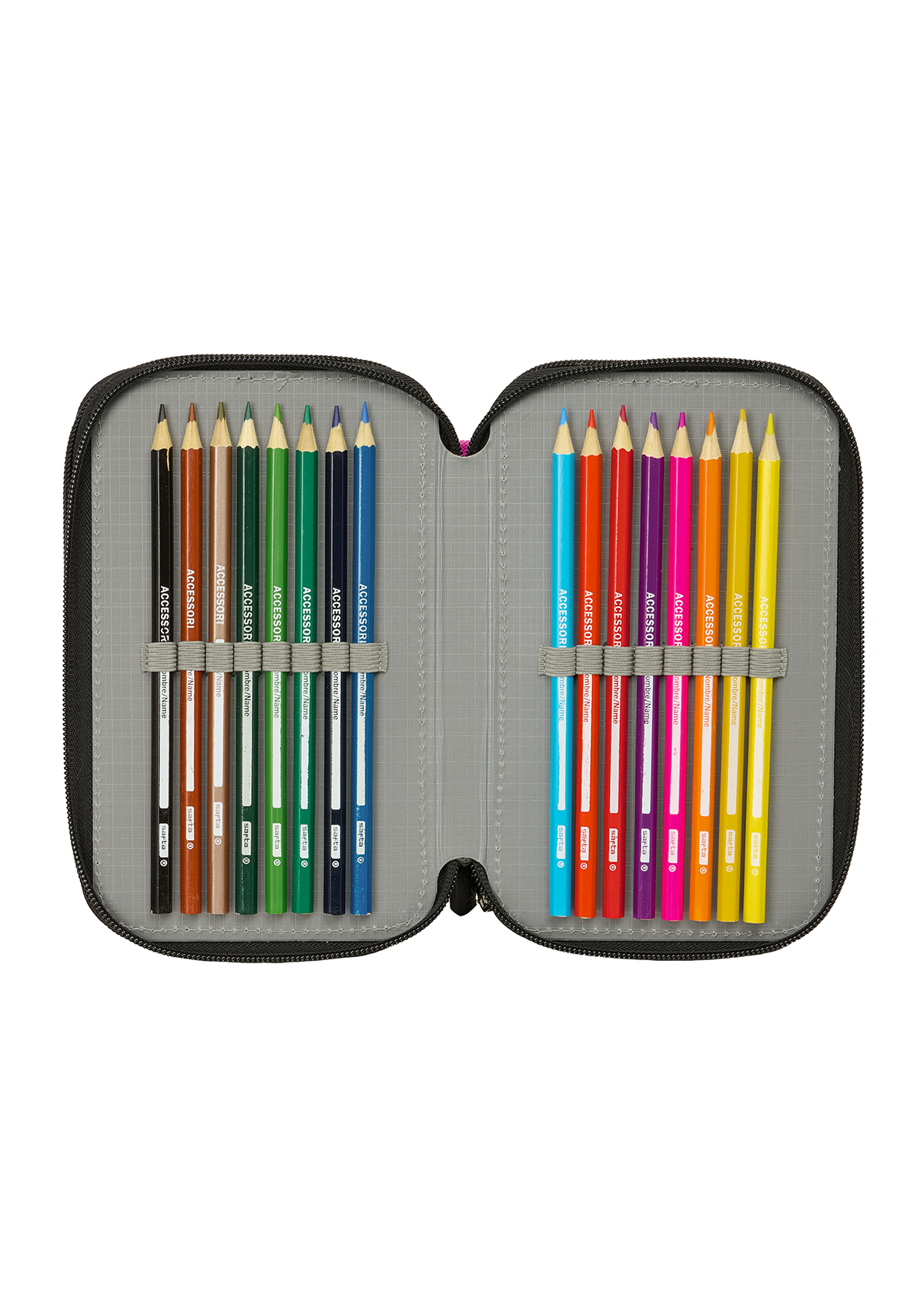 K-POP Demon Hunter Negra Small Triple 37pc Filled Pencil Case