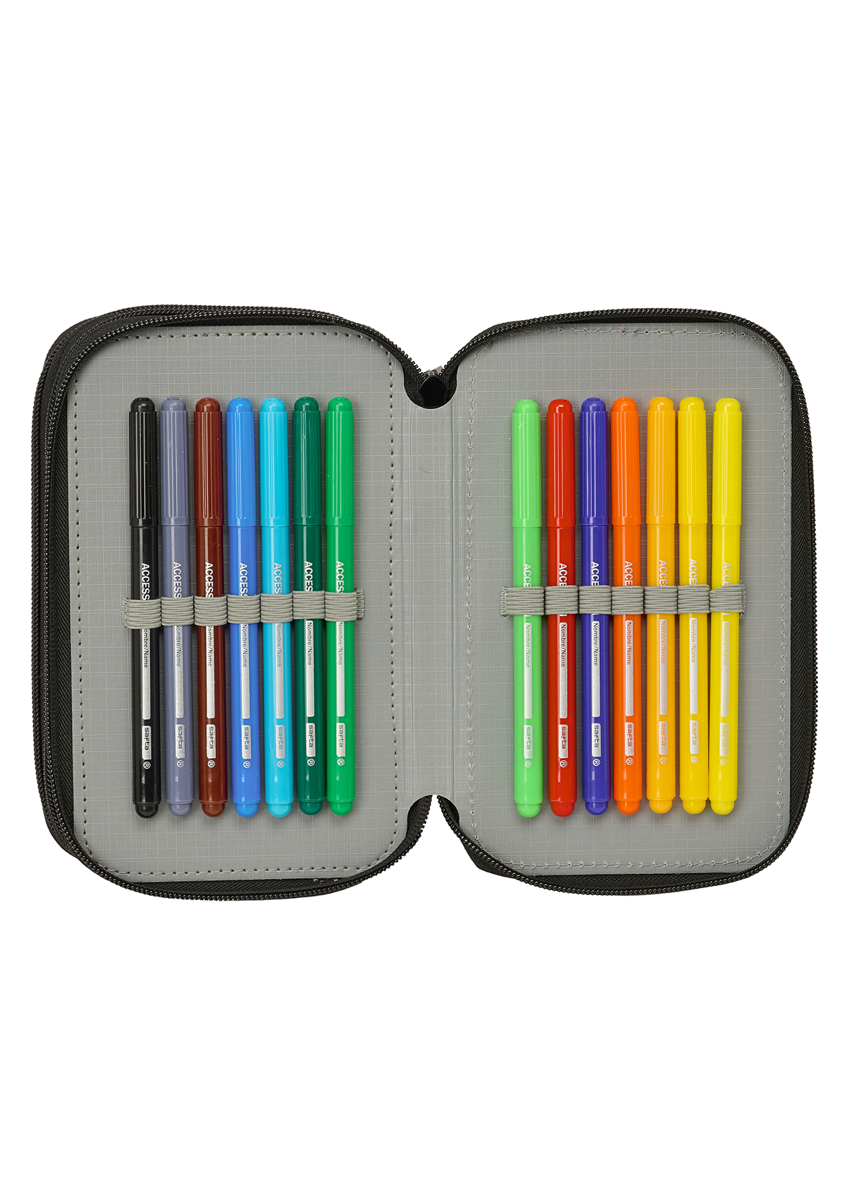 K-POP Demon Hunter Negra Small Triple 37pc Filled Pencil Case