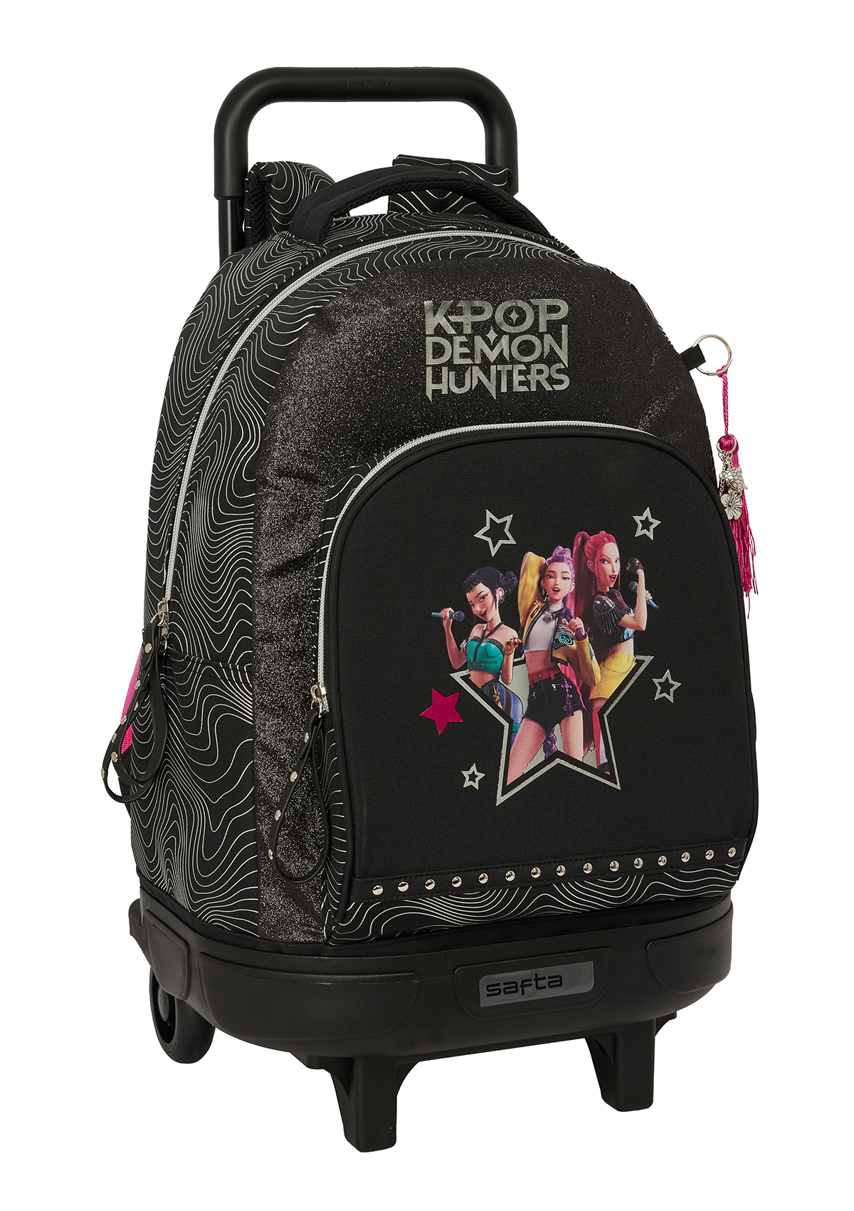 K-POP Demon Hunter Energy Large Backpack Wheeled