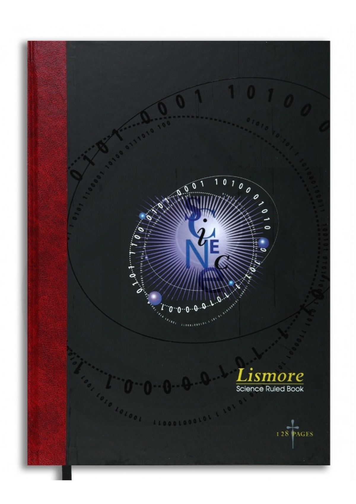Lismore A4 black hardcover science notebook