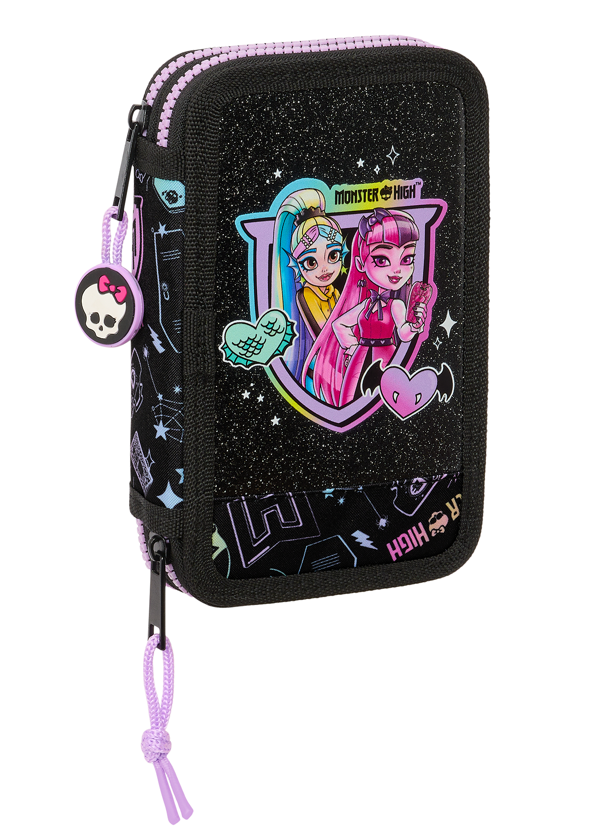 Monster High Fantastic 28pc Small Double Pencil Case