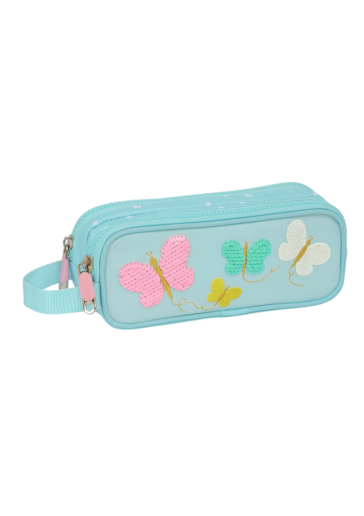 Moos Butterfly Double Pencil Case