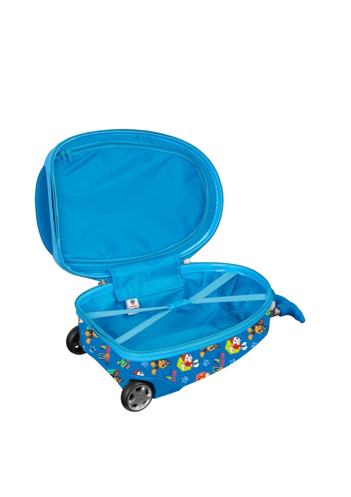 Paw Patrol Small Backpack Trolley open