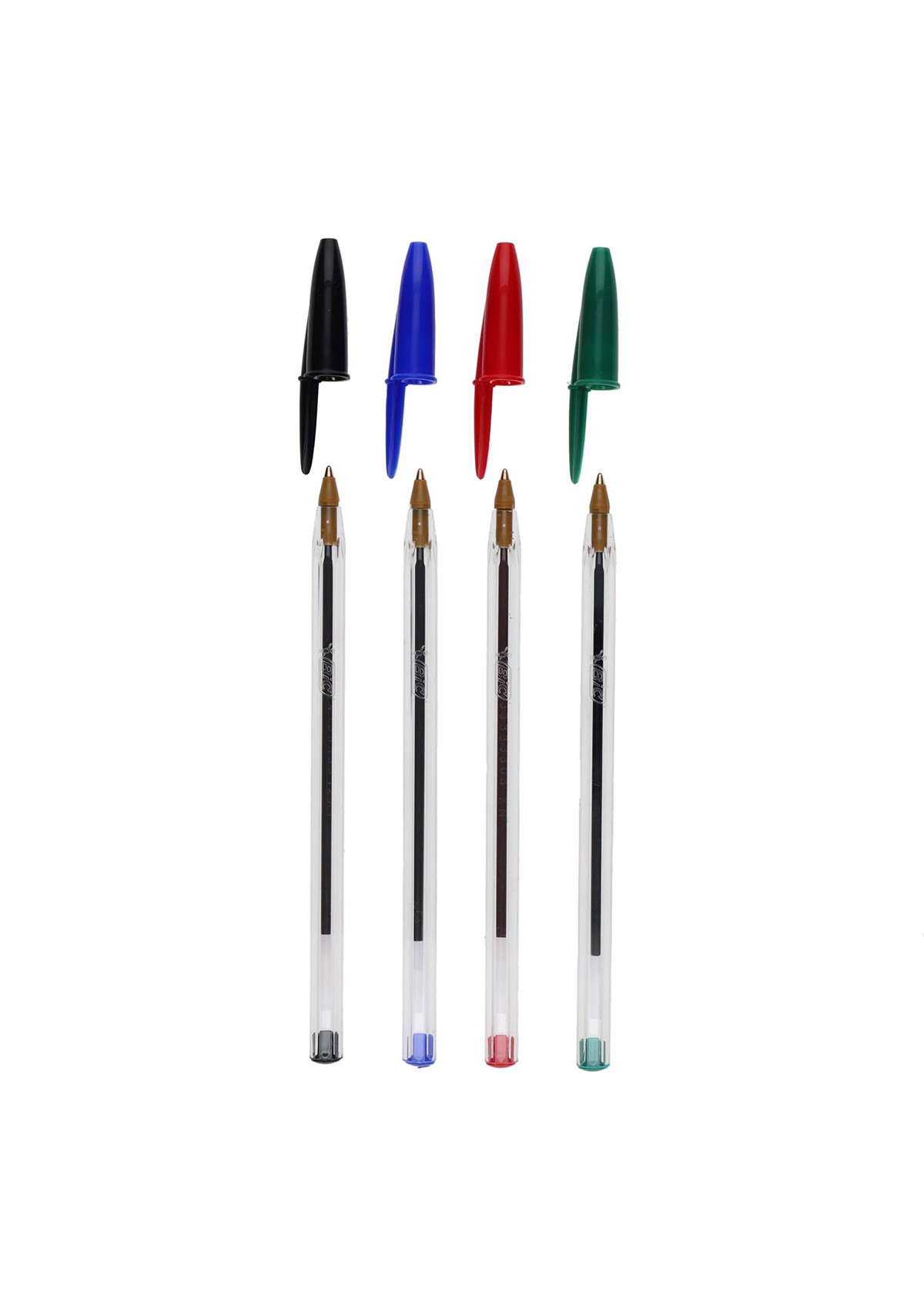 Pkt.10 Cristal Ballpoint Pen - Assorted