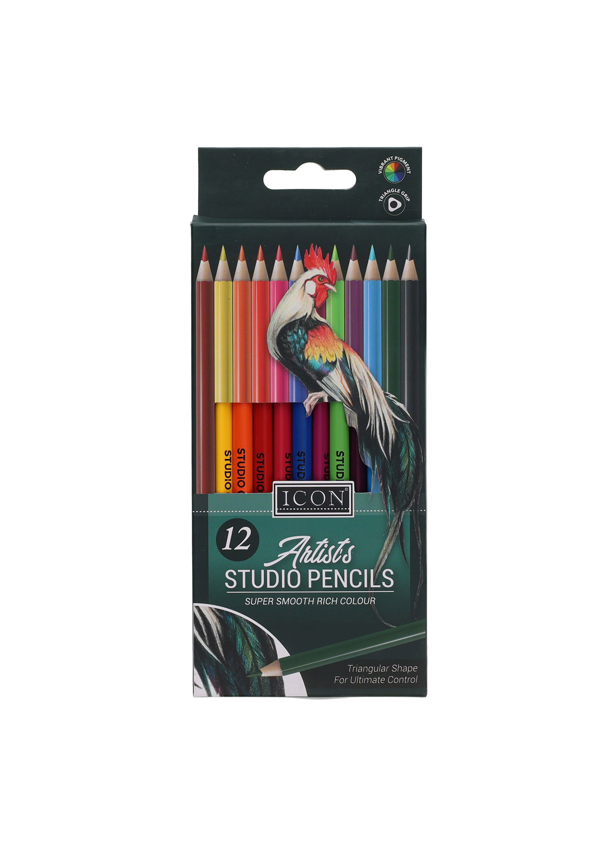 Pkt.12 Artists Studio Triangular Colouring Pencils