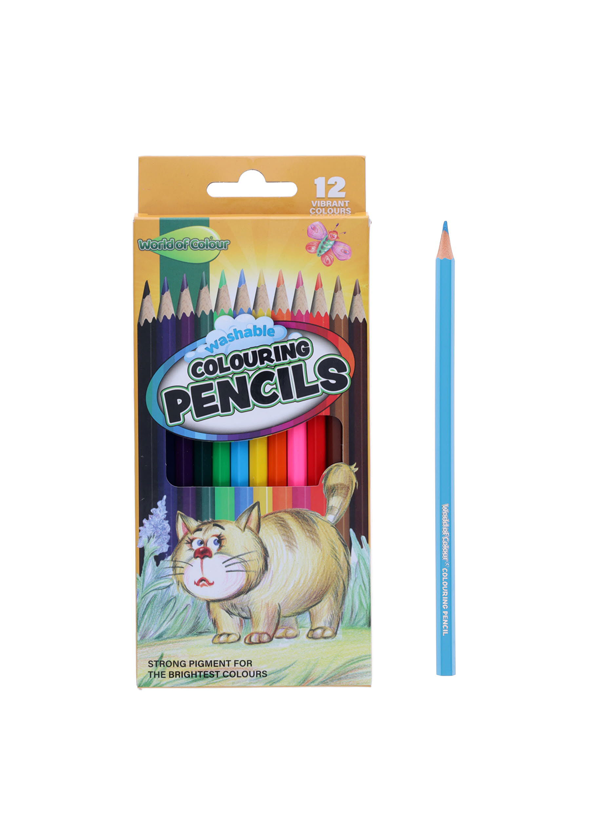 Pkt.12 Full Size Colouring Pencils