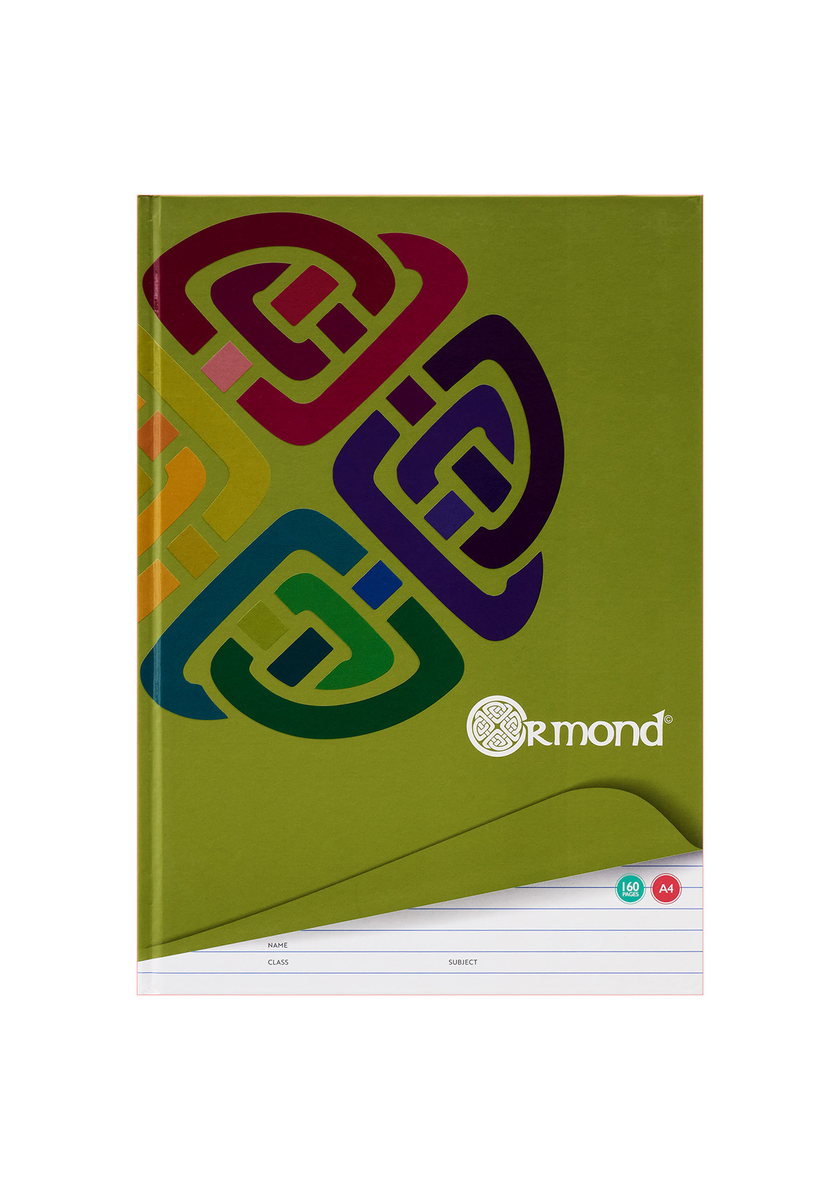 Pkt.3 A4 160pg Hardcover Notebook