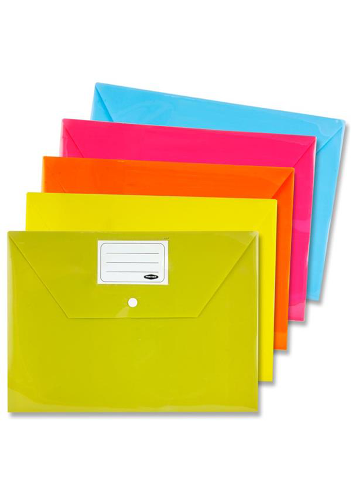 Pkt.5 A4 Button Document Wallets