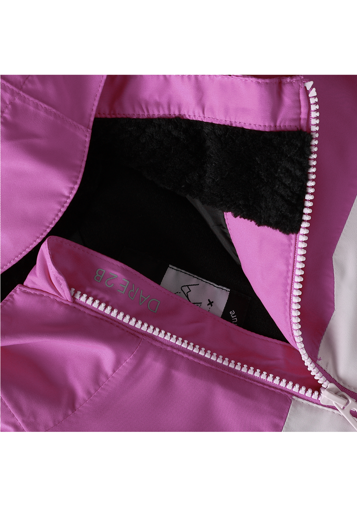Kids' Piste Ski Jacket - Extreme Pink/ Pink Haze