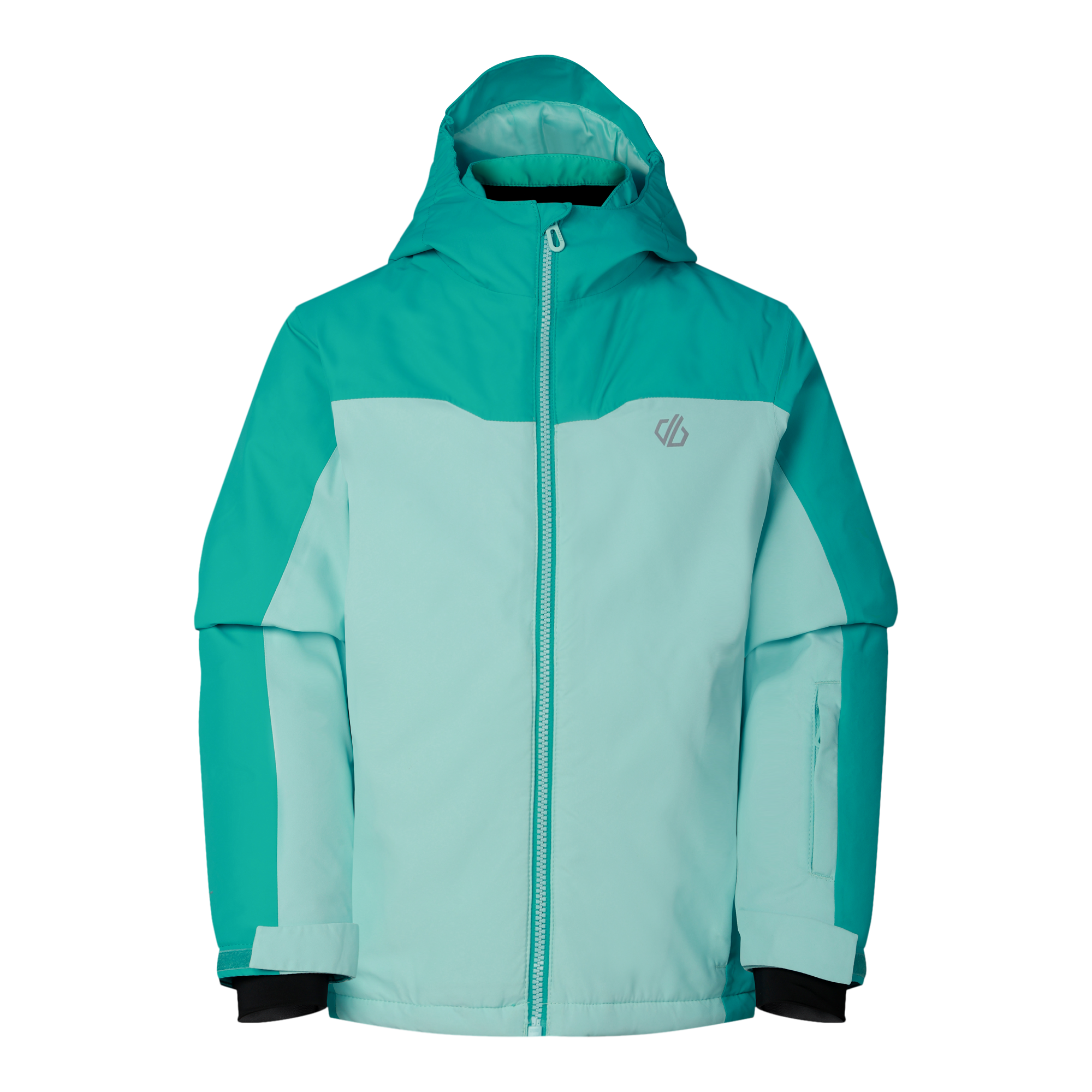 Kids' Piste Ski Jacket - Turquoise/ Water Ballet