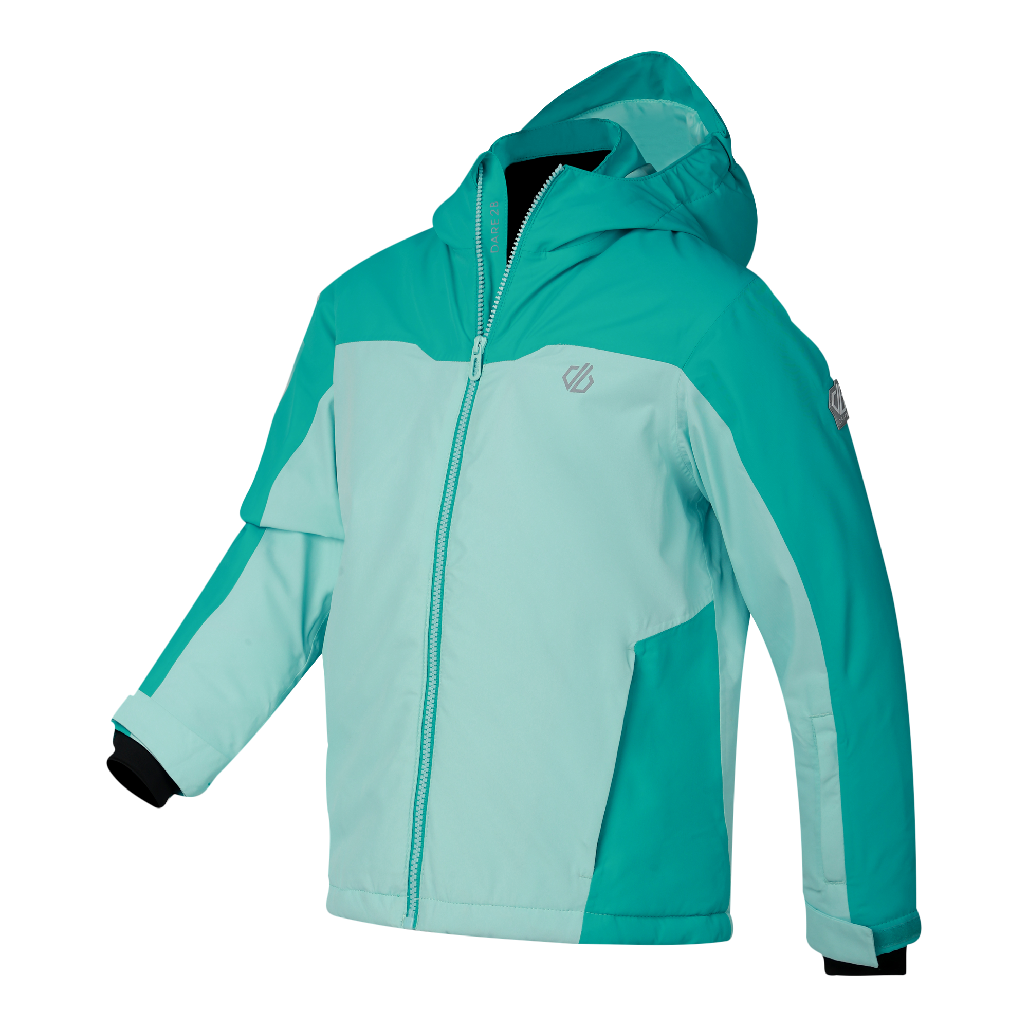 Kids' Piste Ski Jacket - Turquoise/ Water Ballet
