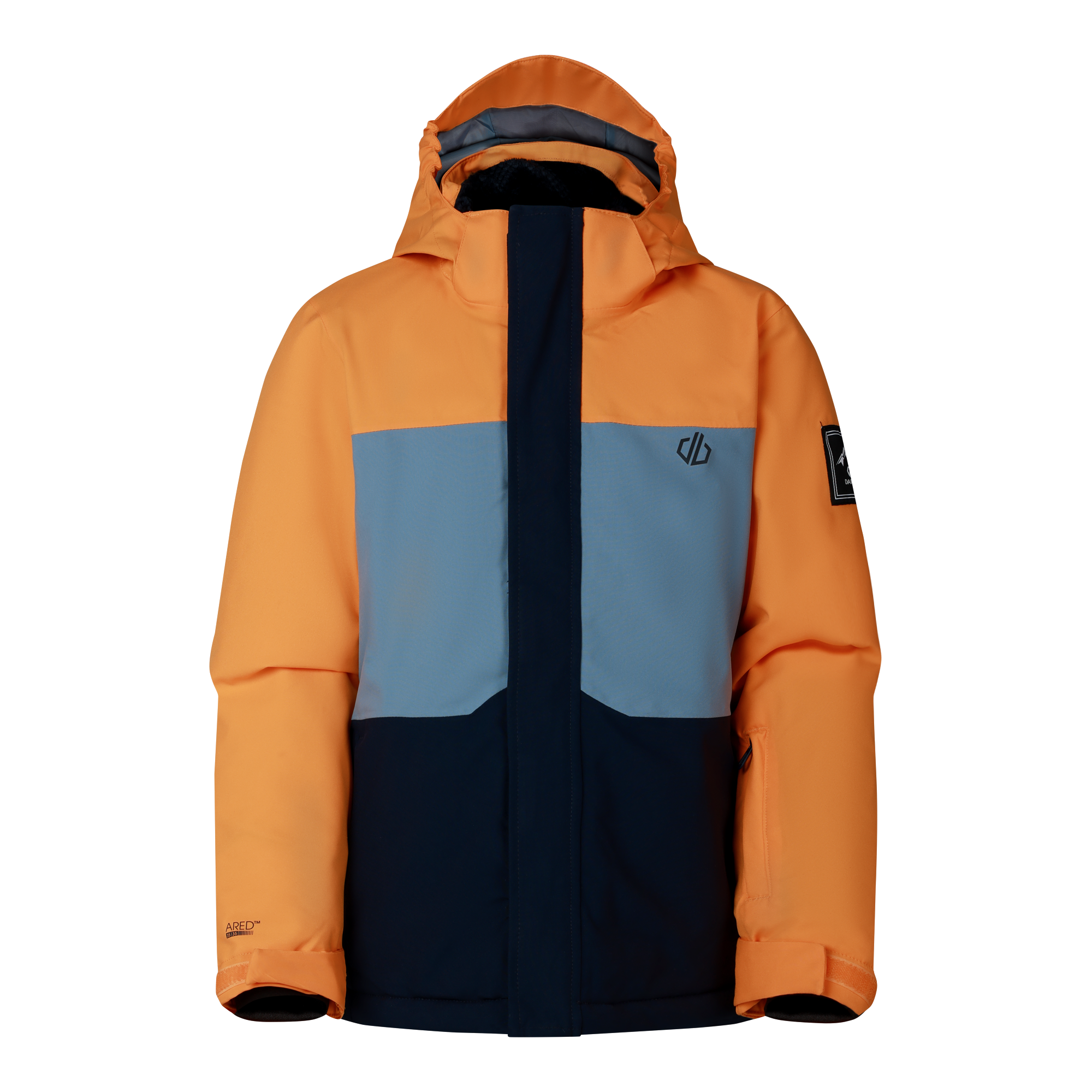 Kids' Send It 2 Ski Jacket - Electric Orange/ Navy