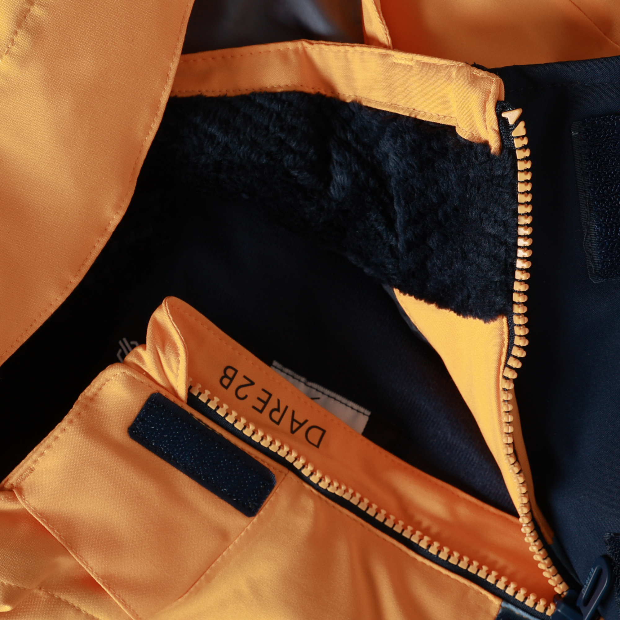 Kids' Send It 2 Ski Jacket - Electric Orange/ Navy