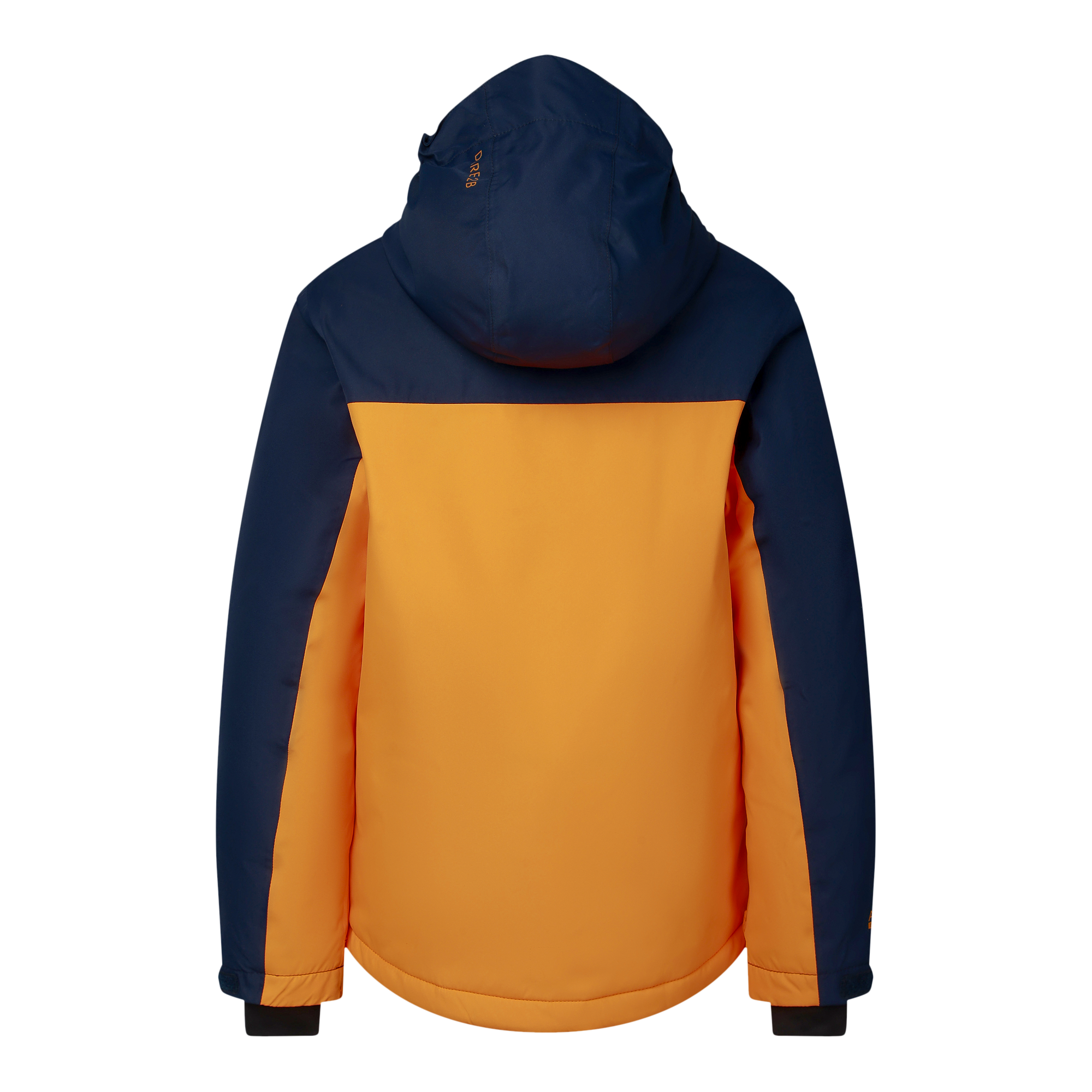 Kids' Piste Ski Jacket - Navy/ Electric Orange