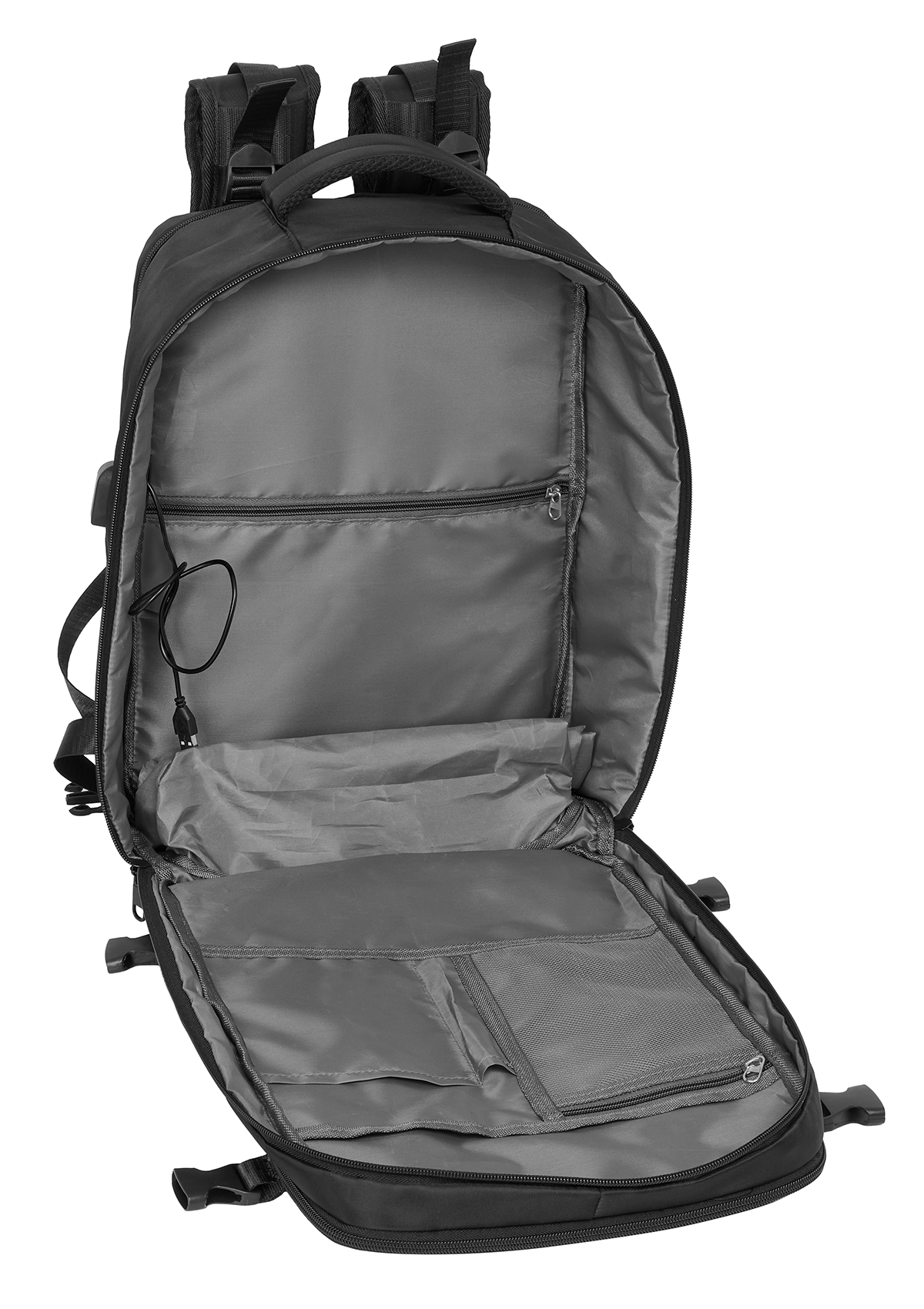 Safta 15.6" Black Portable Cabin Laptop Backpacks