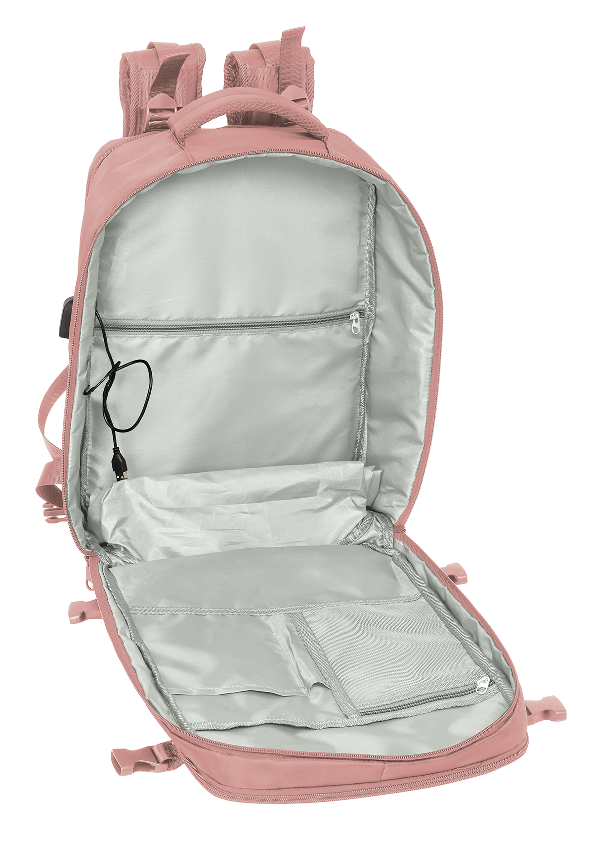 Safta 15.6" Pink Portable Cabin Laptop Backpacks