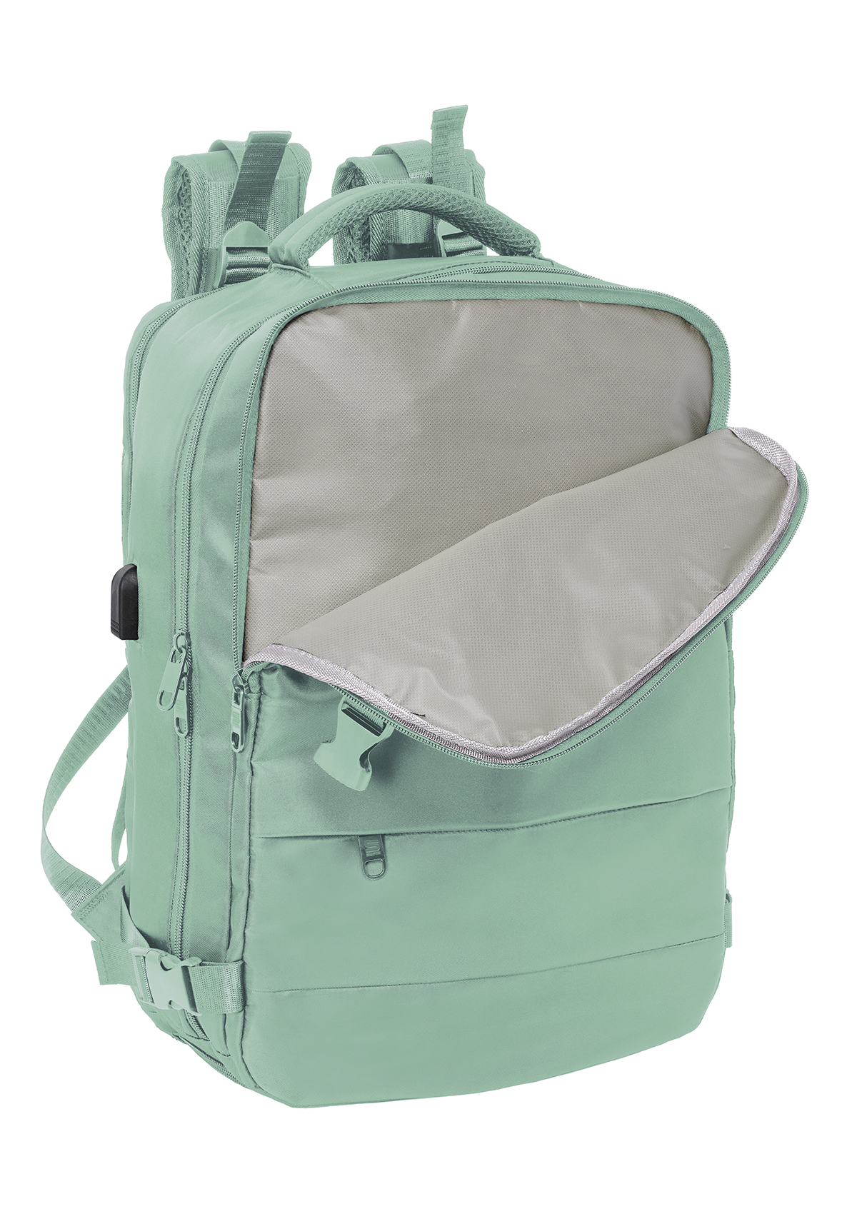 Safta 15.6" Pastel Green Portable Cabin Laptop Backpacks