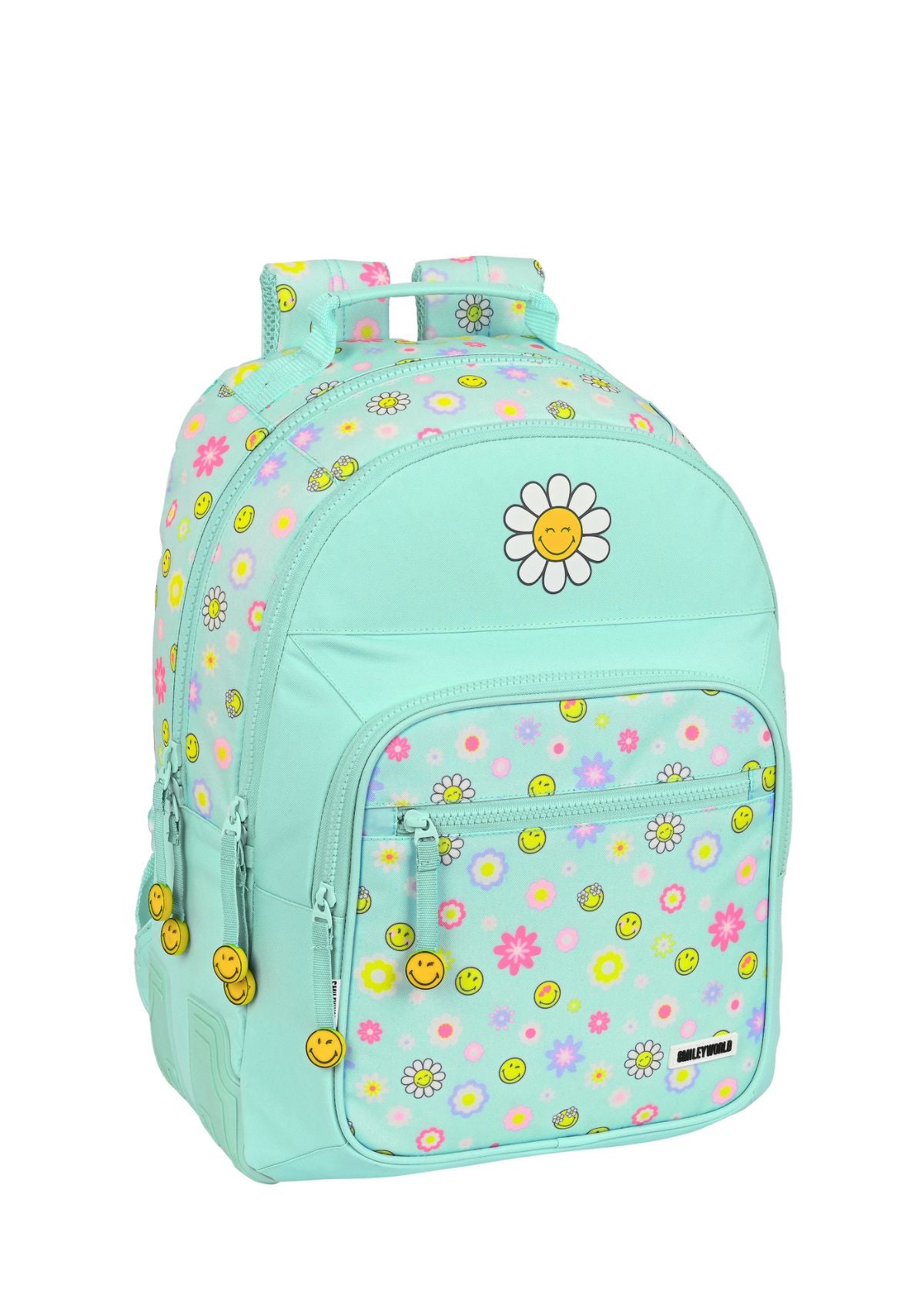 Smiley World Double Backpack front