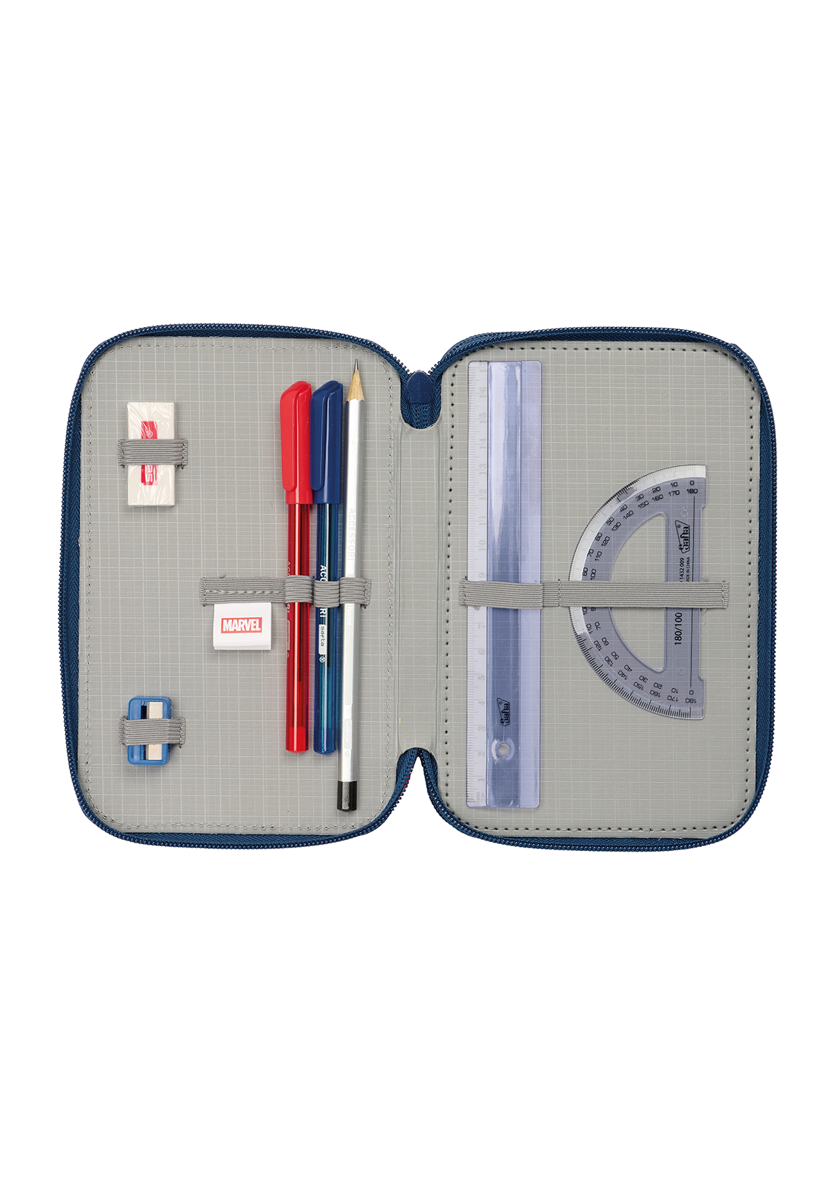 Spiderman Small Triple 37pc Filled Pencil Case