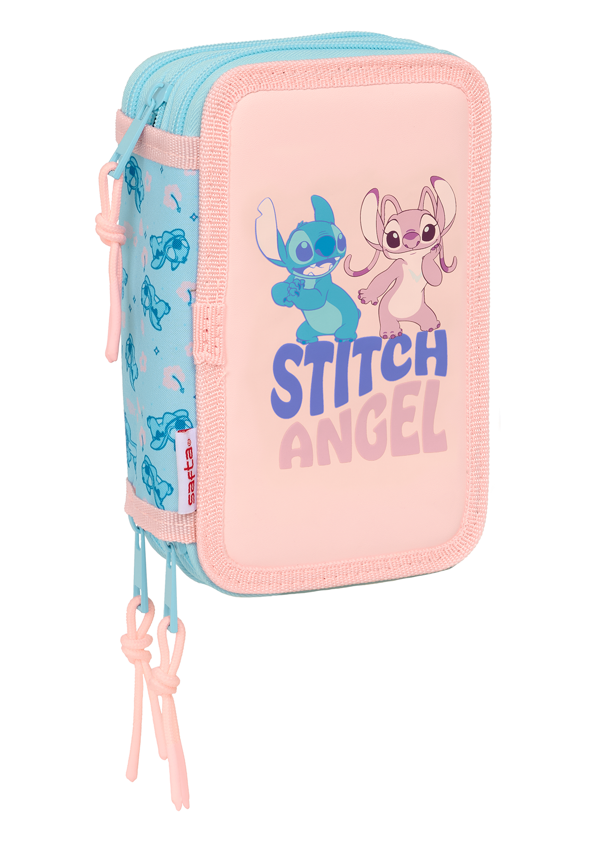 Disney Stitch Angle Small Triple 37pc Filled Pencil Case