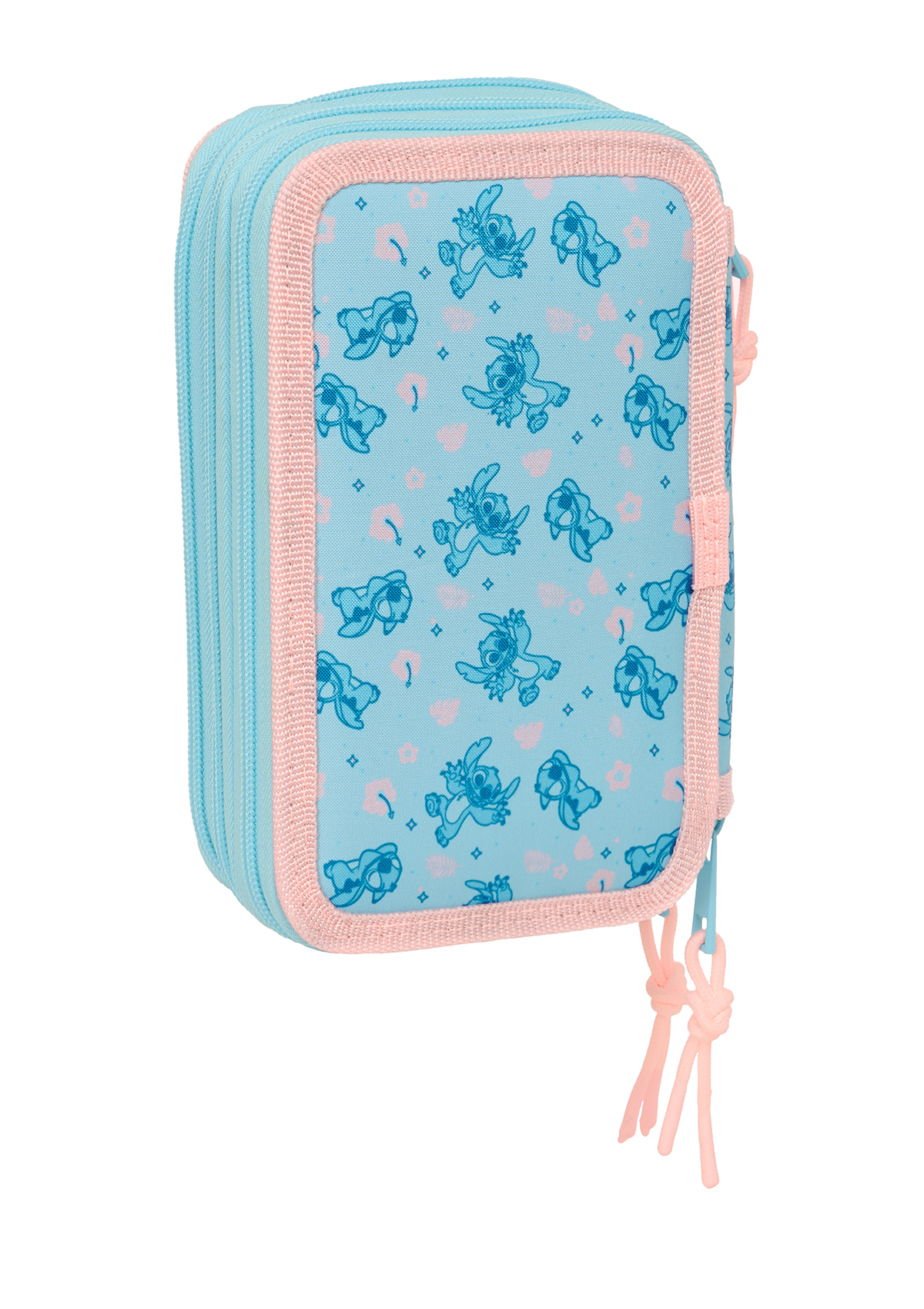 Disney Stitch Angle Small Triple 37pc Filled Pencil Case