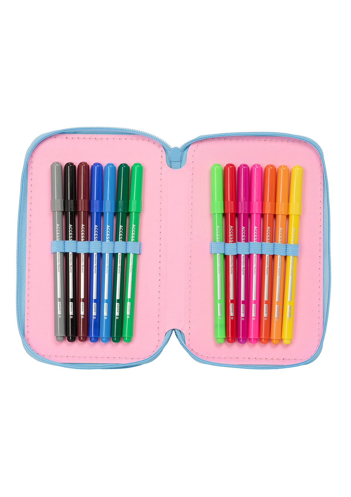 Disney Stitch Bright Small Triple 37pc Filled Pencil Case
