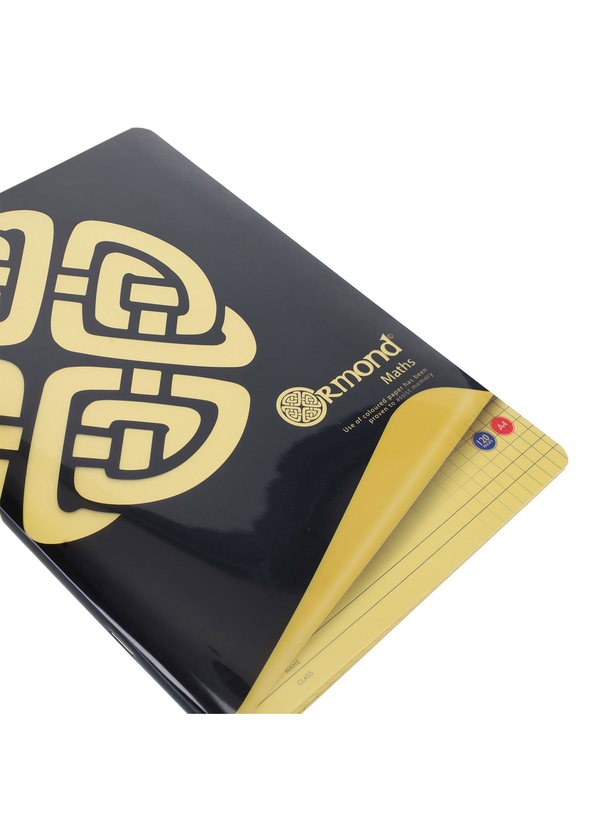 120pg A4 Durable Cover Visual Memory Aid Sum Copy Book - Yellow