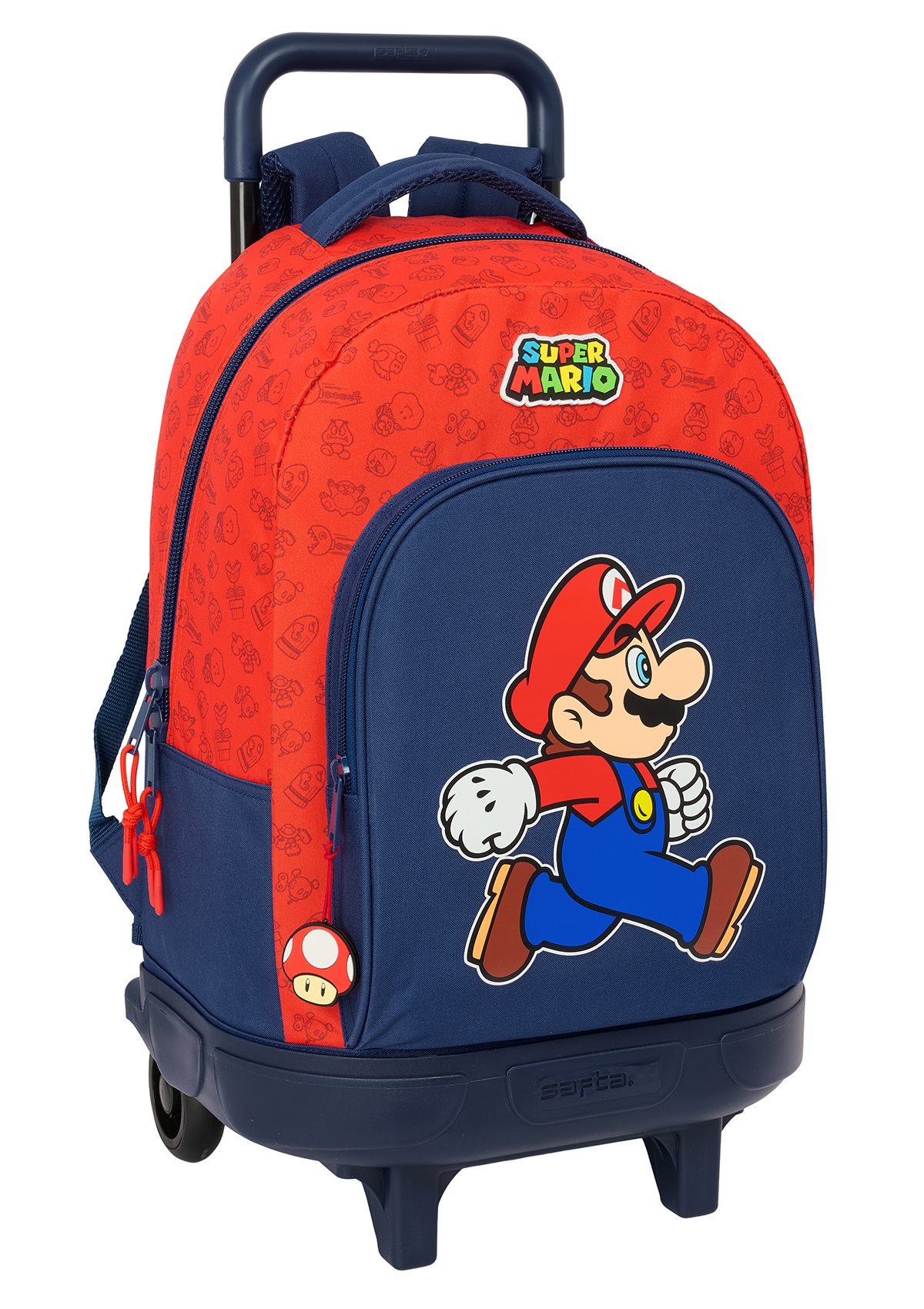 Super Mario Trick Large Backpack Wheeled