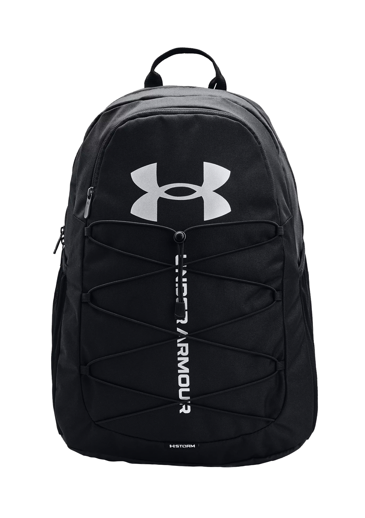 UA Hustle Sports Backpack Black Silver