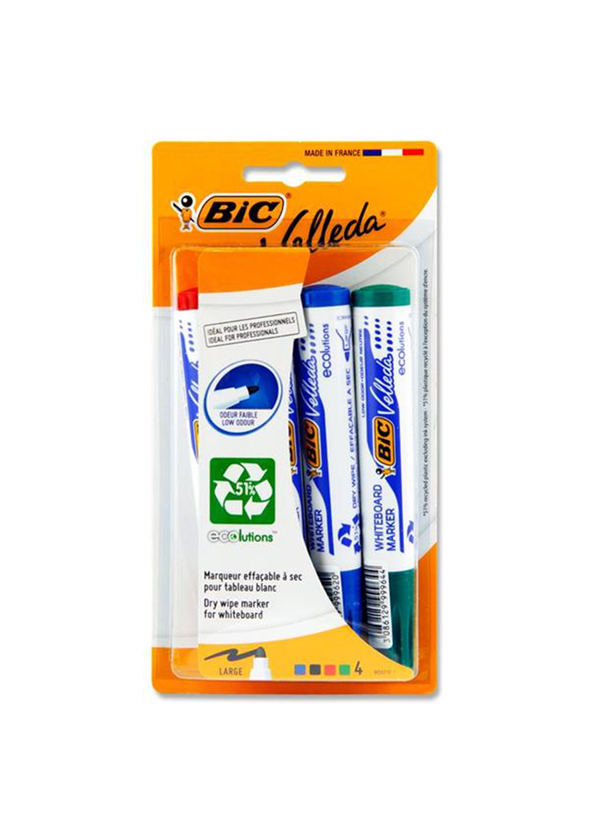 Velleda Card 4 1701 Bullet Tip Whiteboard Marker