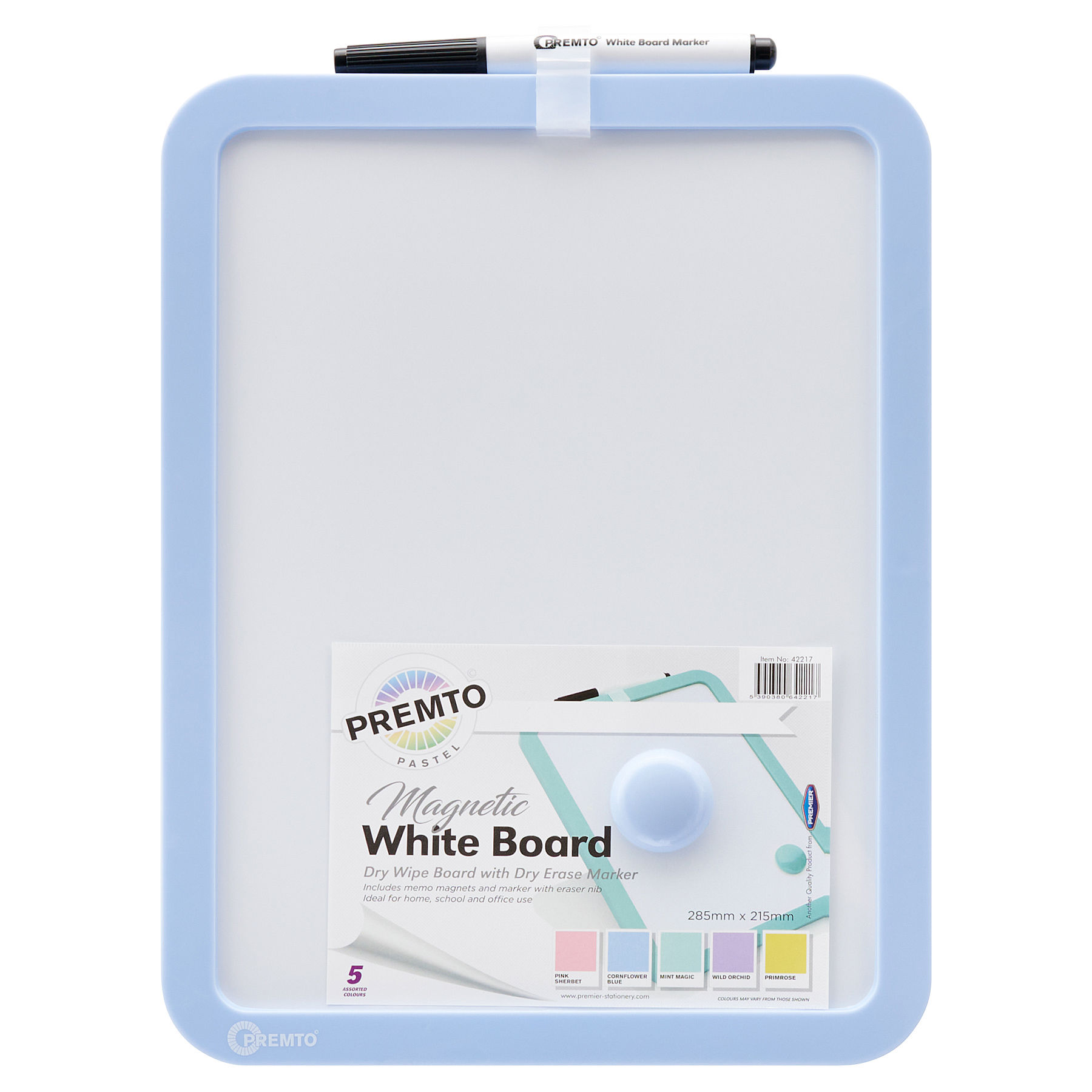 Pastel Magnetic Dry Wipe Whiteboard With Dry Erase Marker