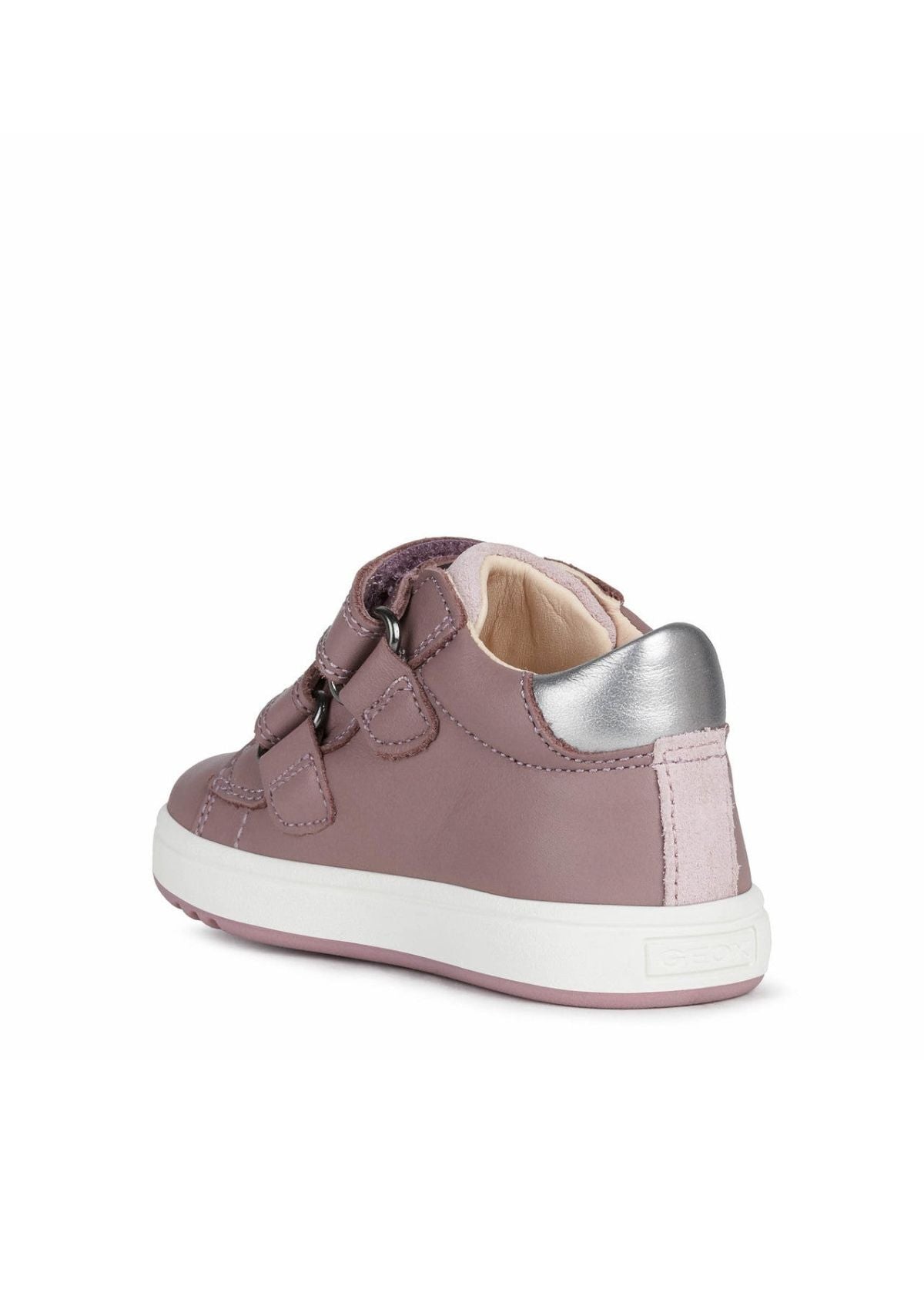 Geox Baby Girl B BIGLIA Rose Smoke Dark Silver Back