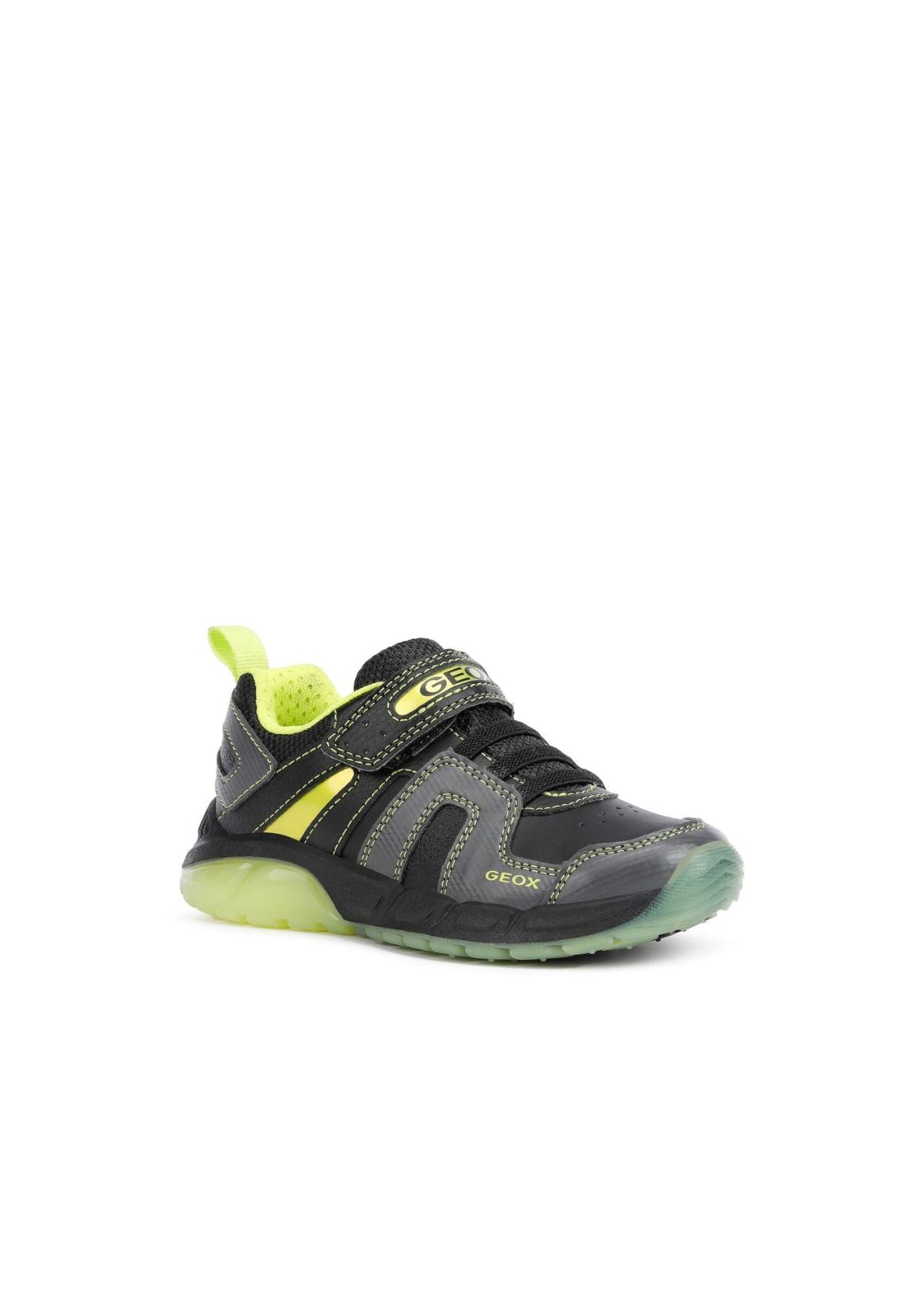 Geox Boys SPAZIALE Black Lime side front